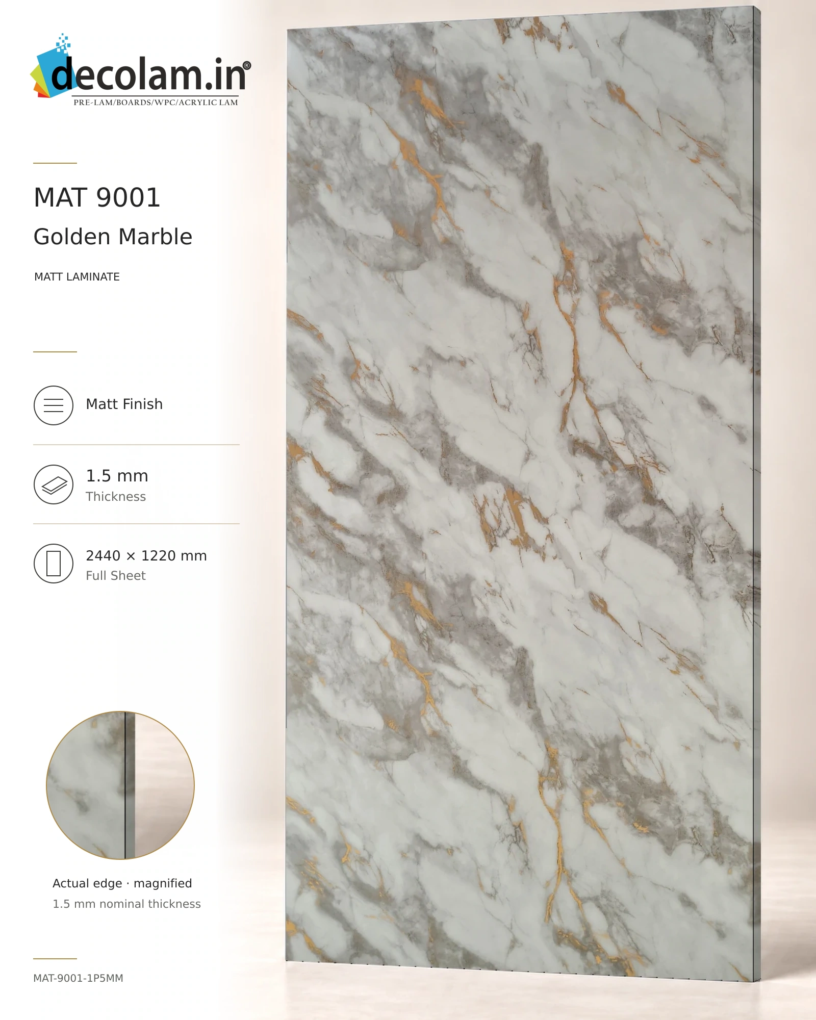 Golden Marble Matt