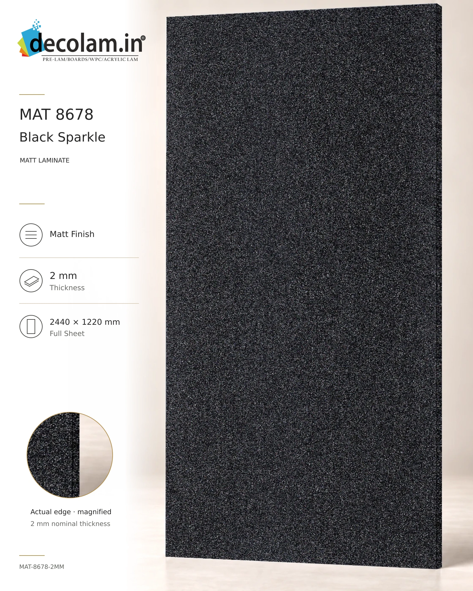Black Sparkle Matt