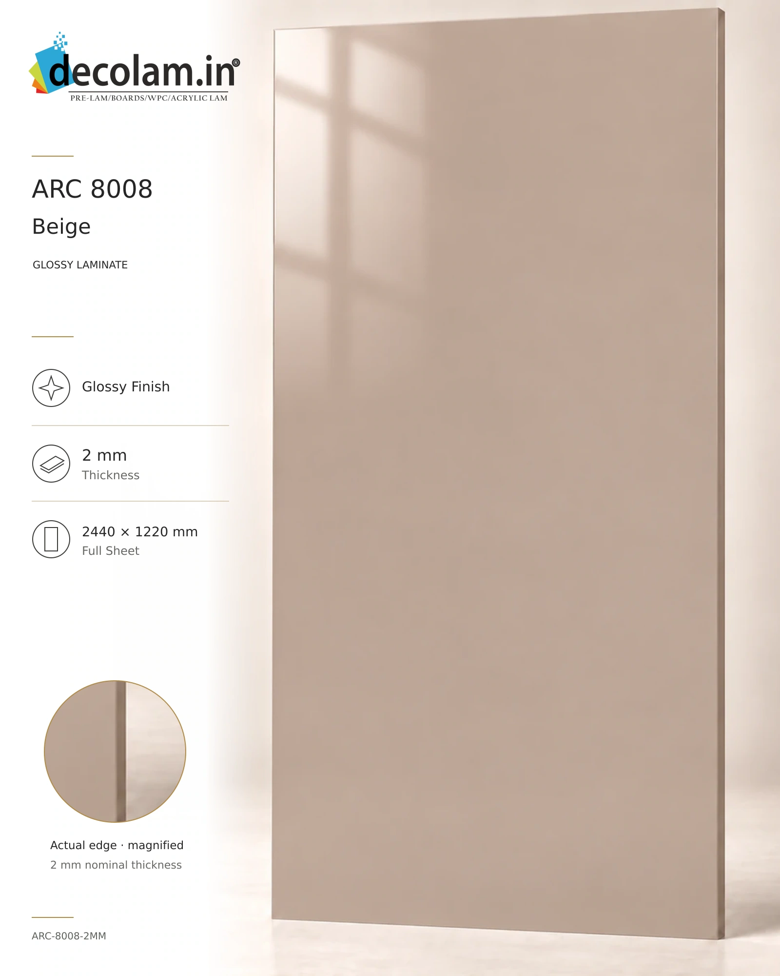 Beige Glossy