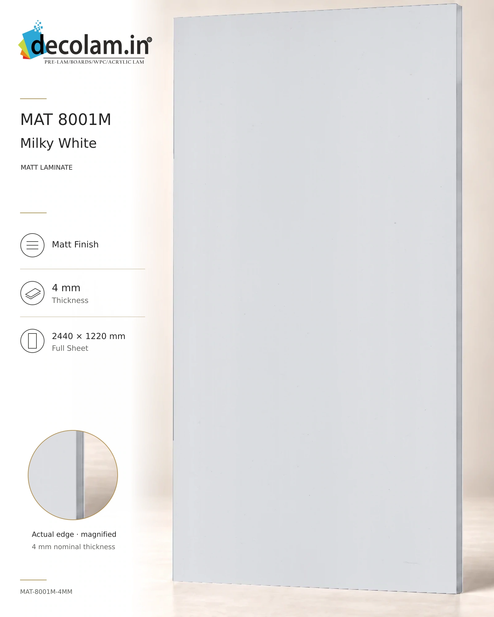 Milky White Matt