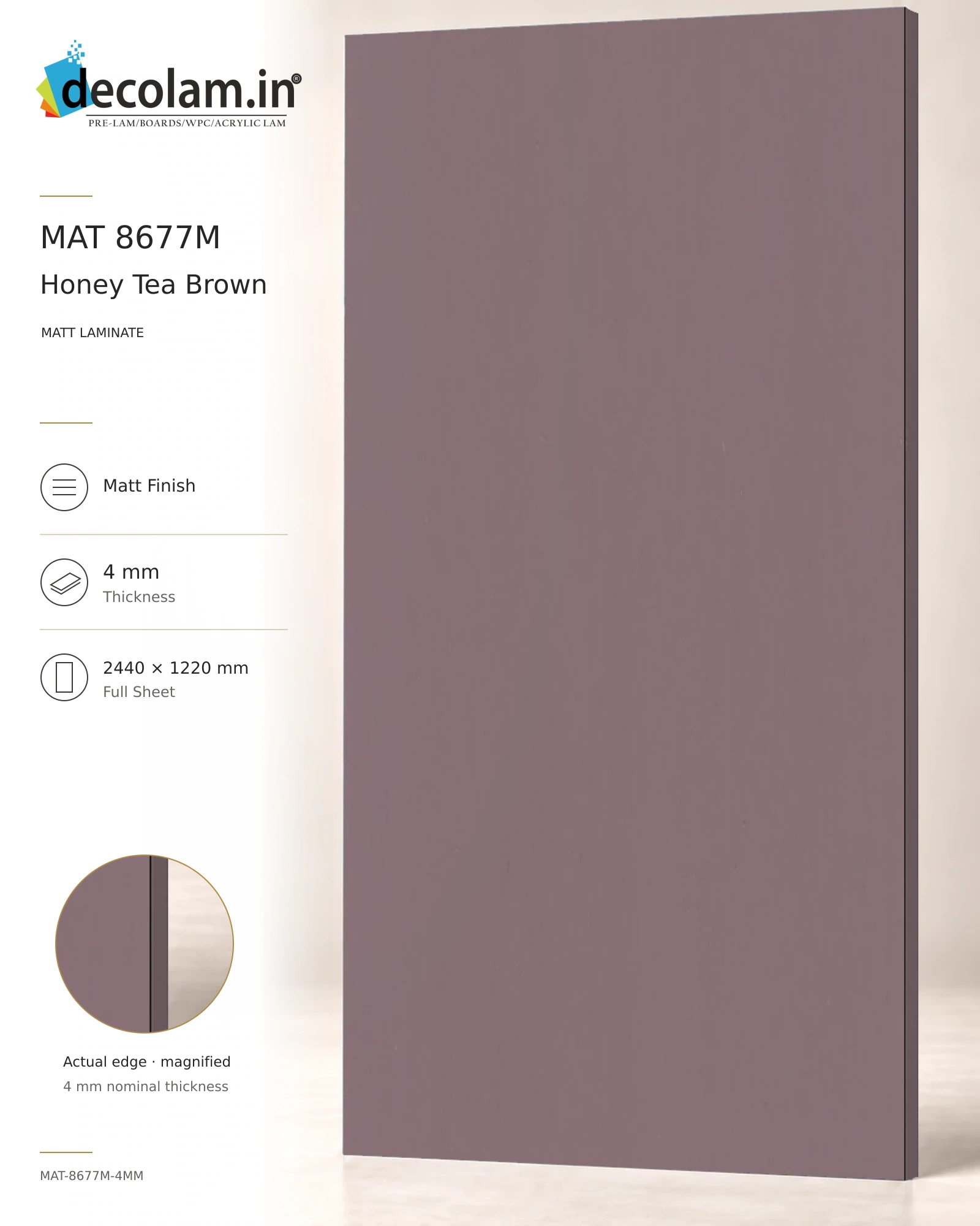 Honey Tea Brown Matt