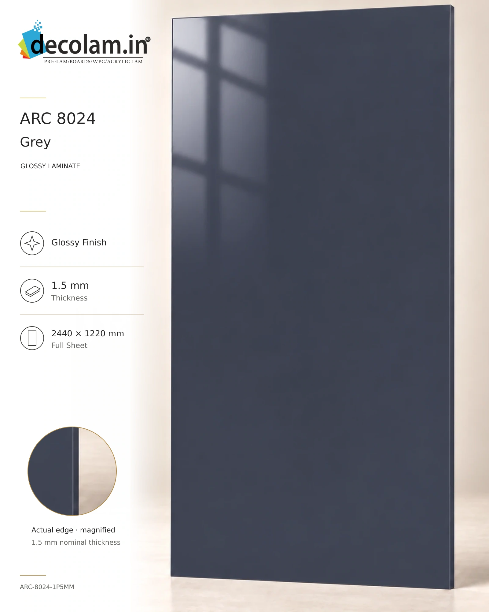 Grey Glossy