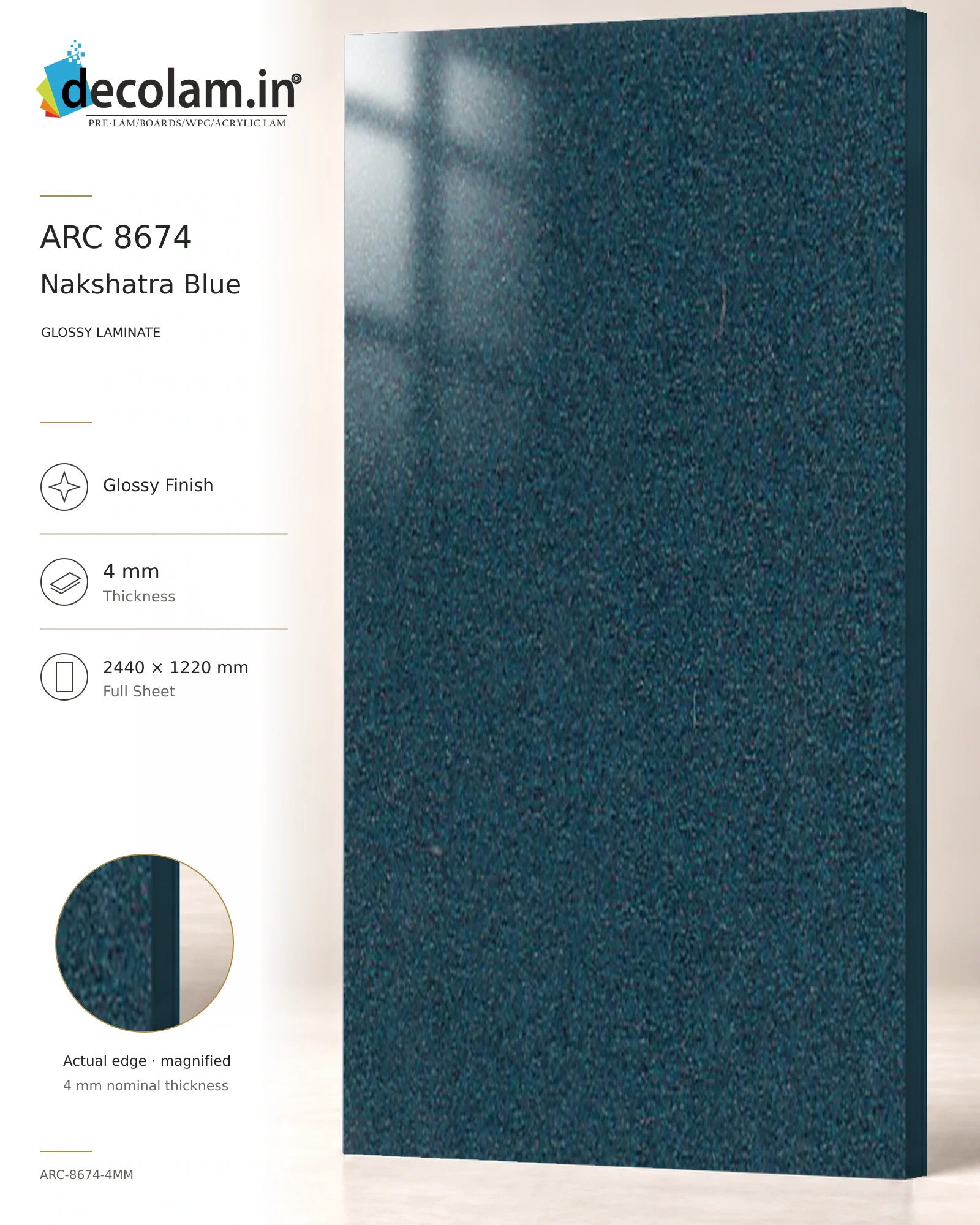 Nakshatra Blue Glossy