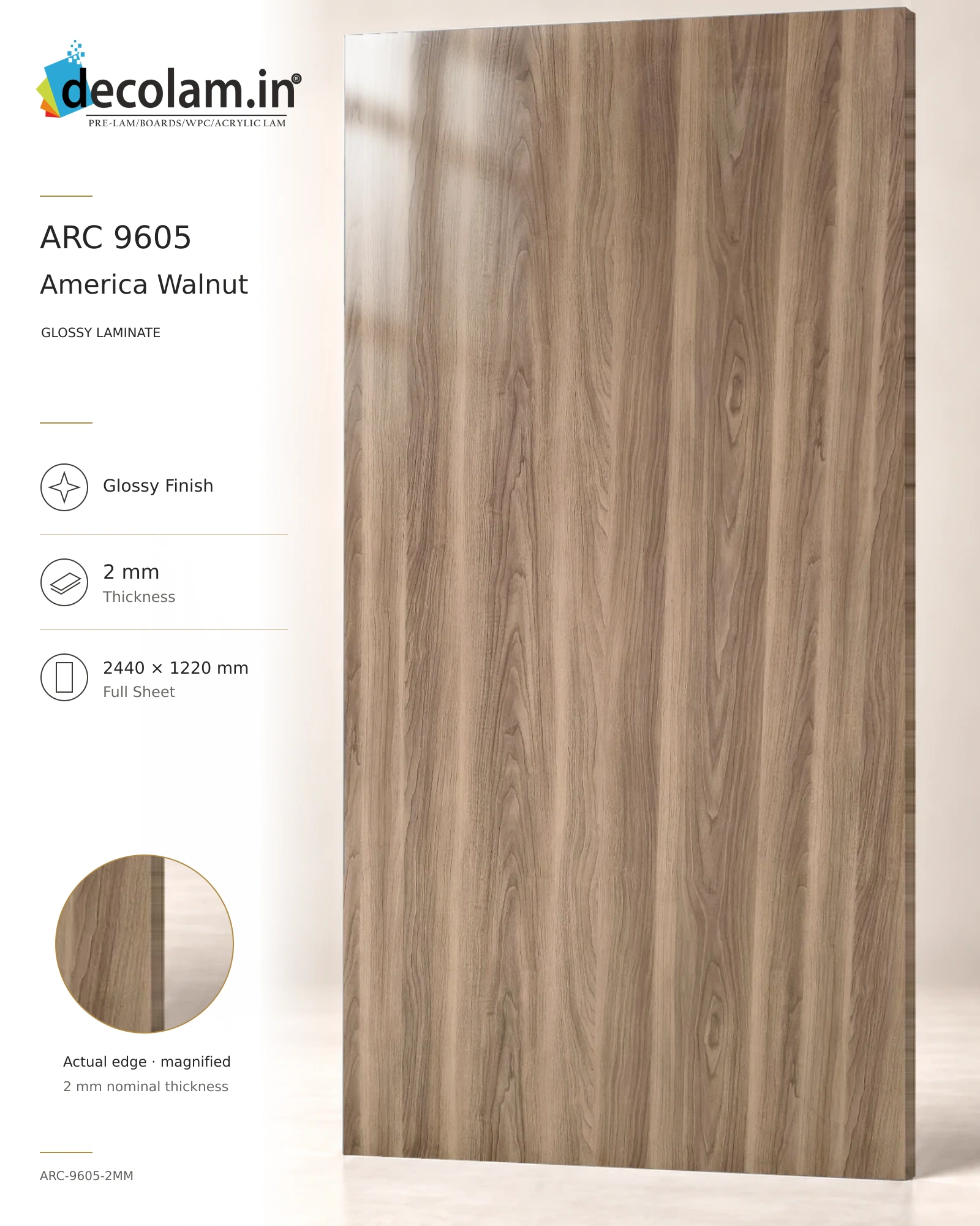 America Walnut Glossy