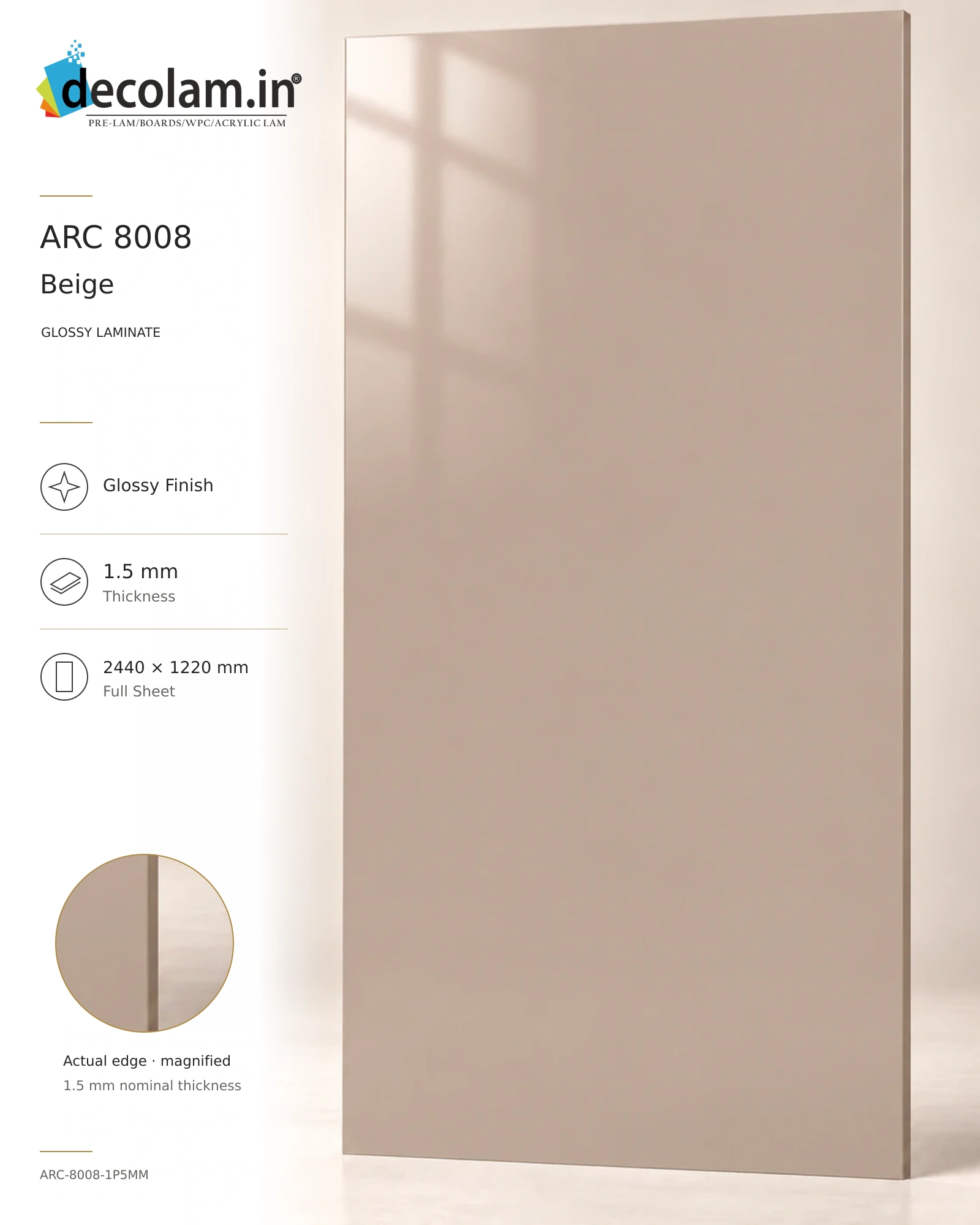 Beige Glossy