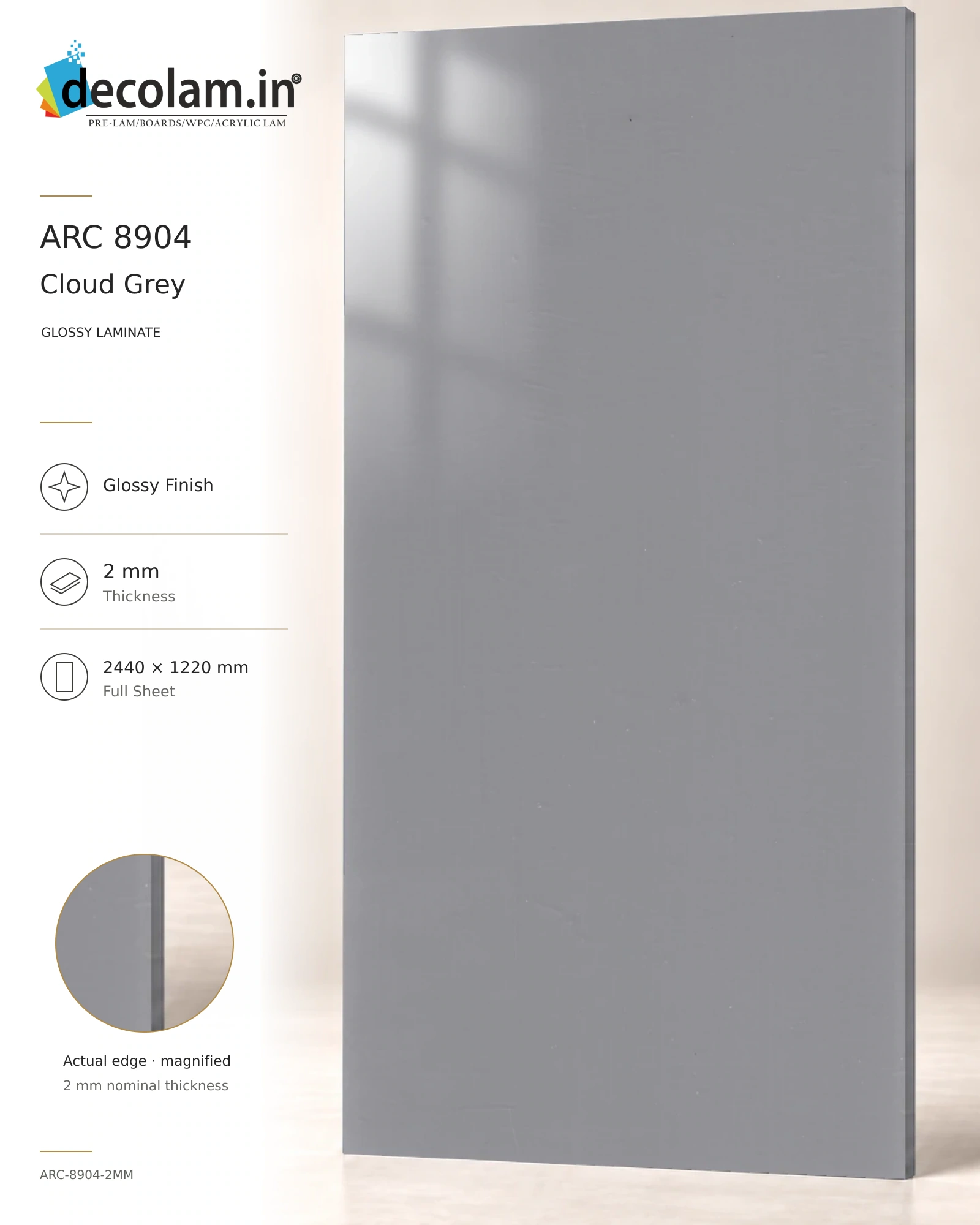 Cloud Grey Glossy
