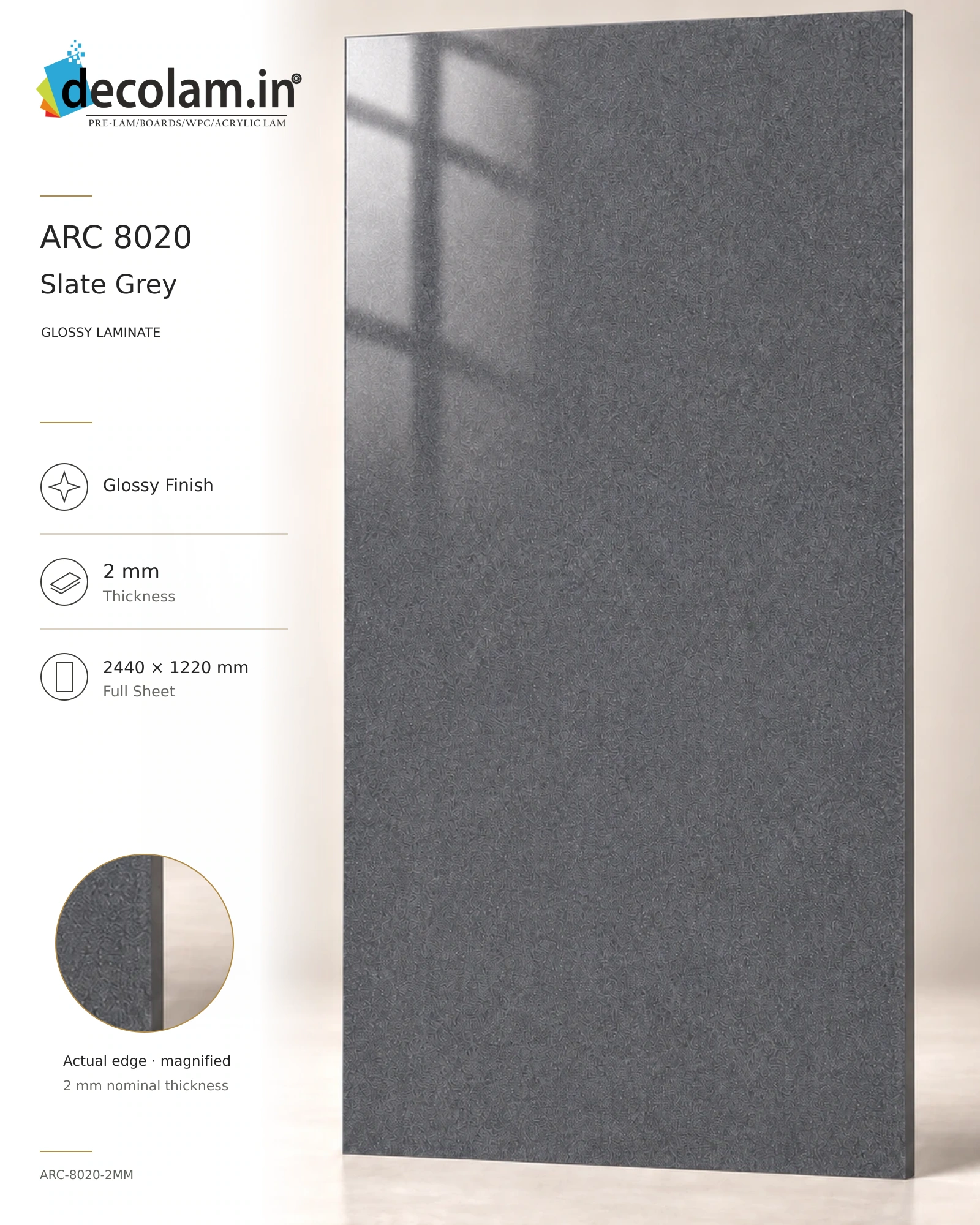 Slate Grey Glossy