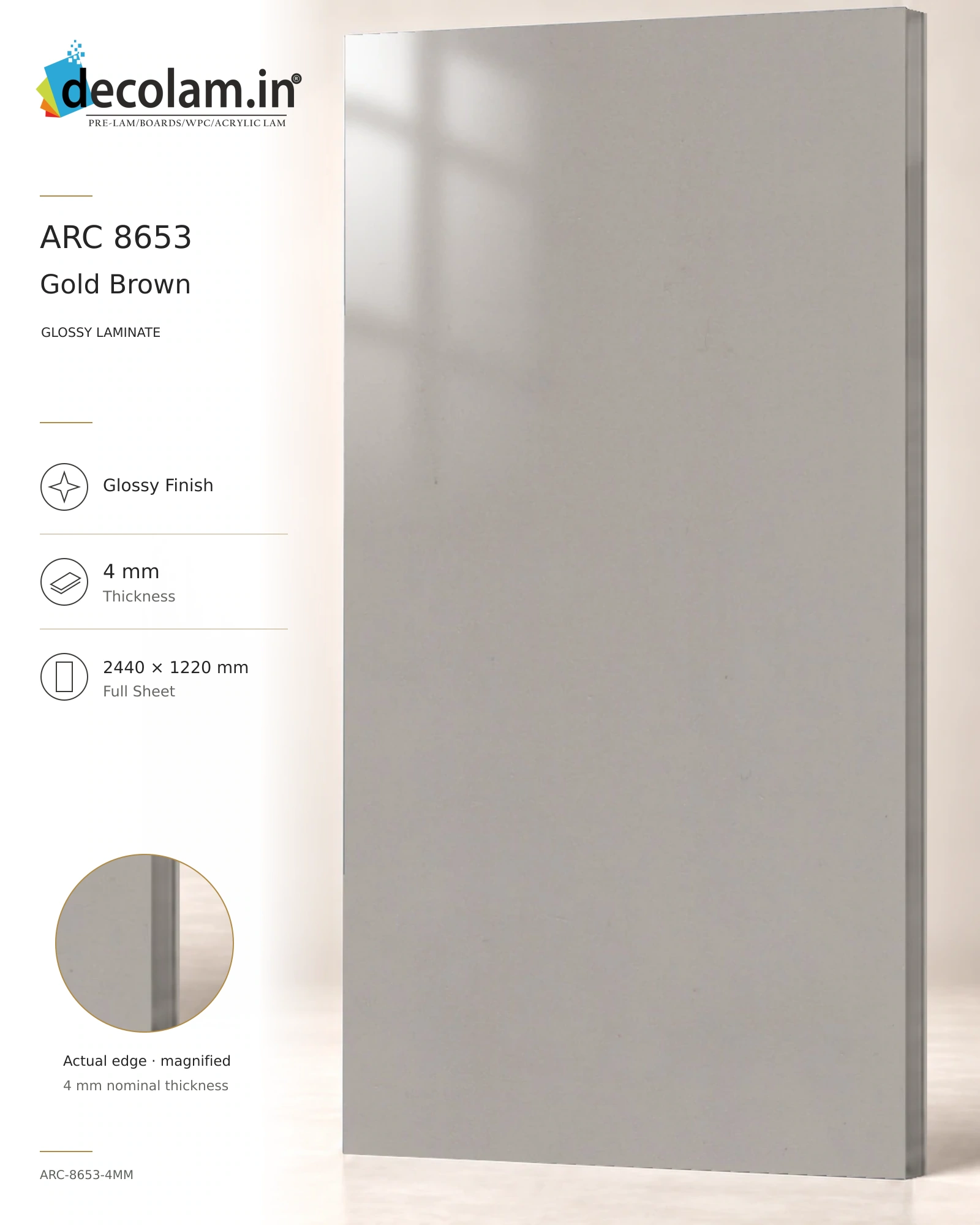 Gold Brown Glossy