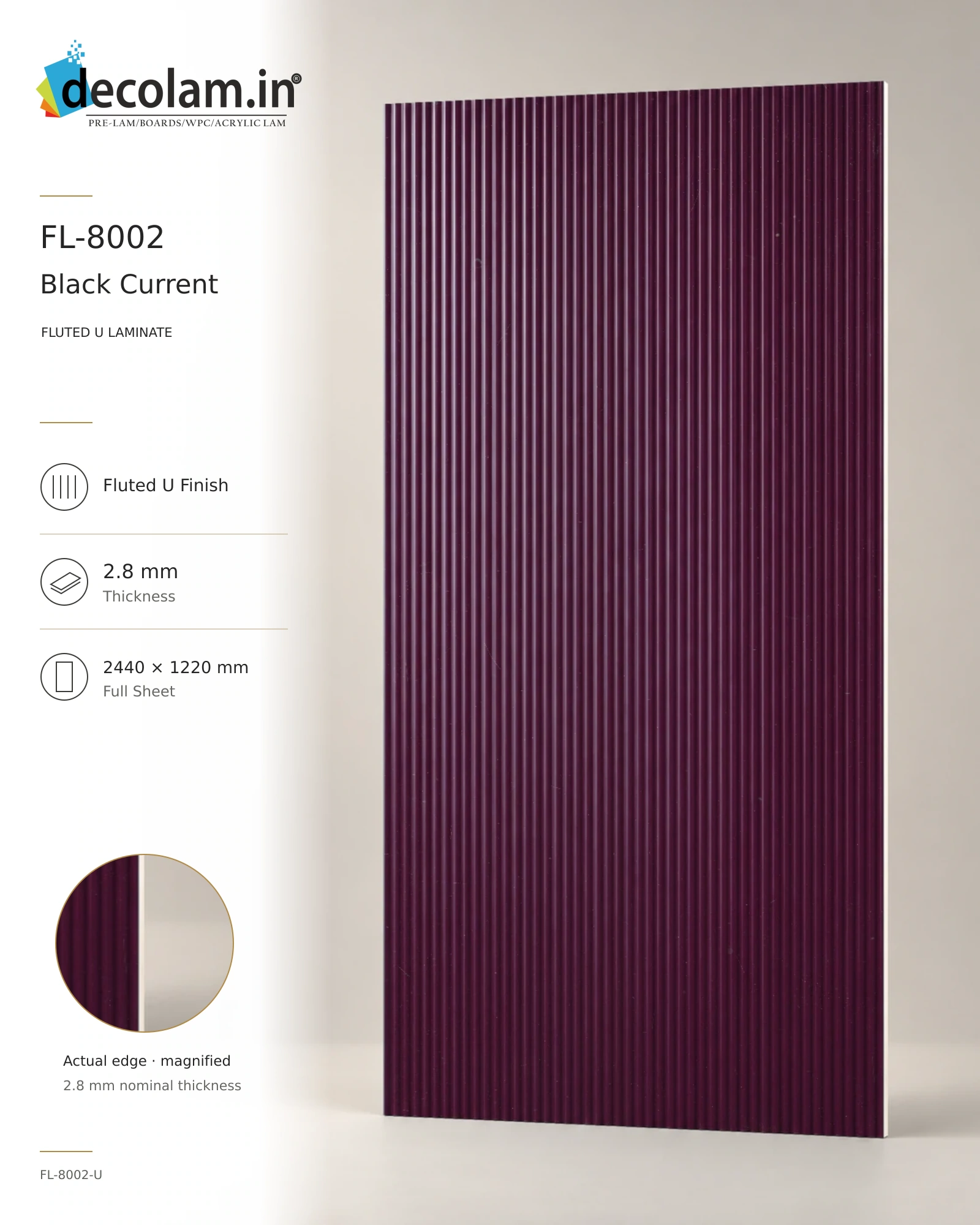 Black Current Fluted