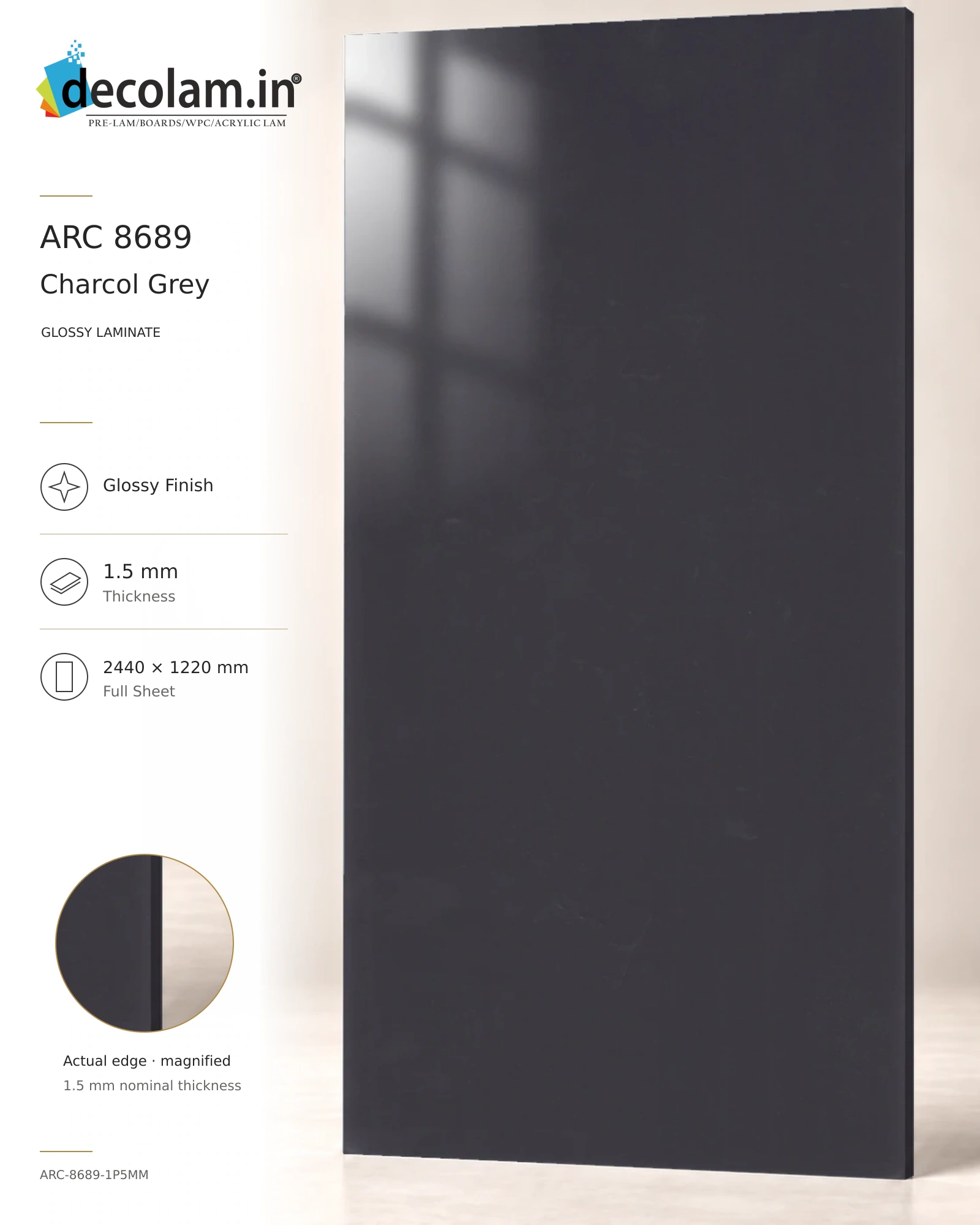 Charcol Grey Glossy