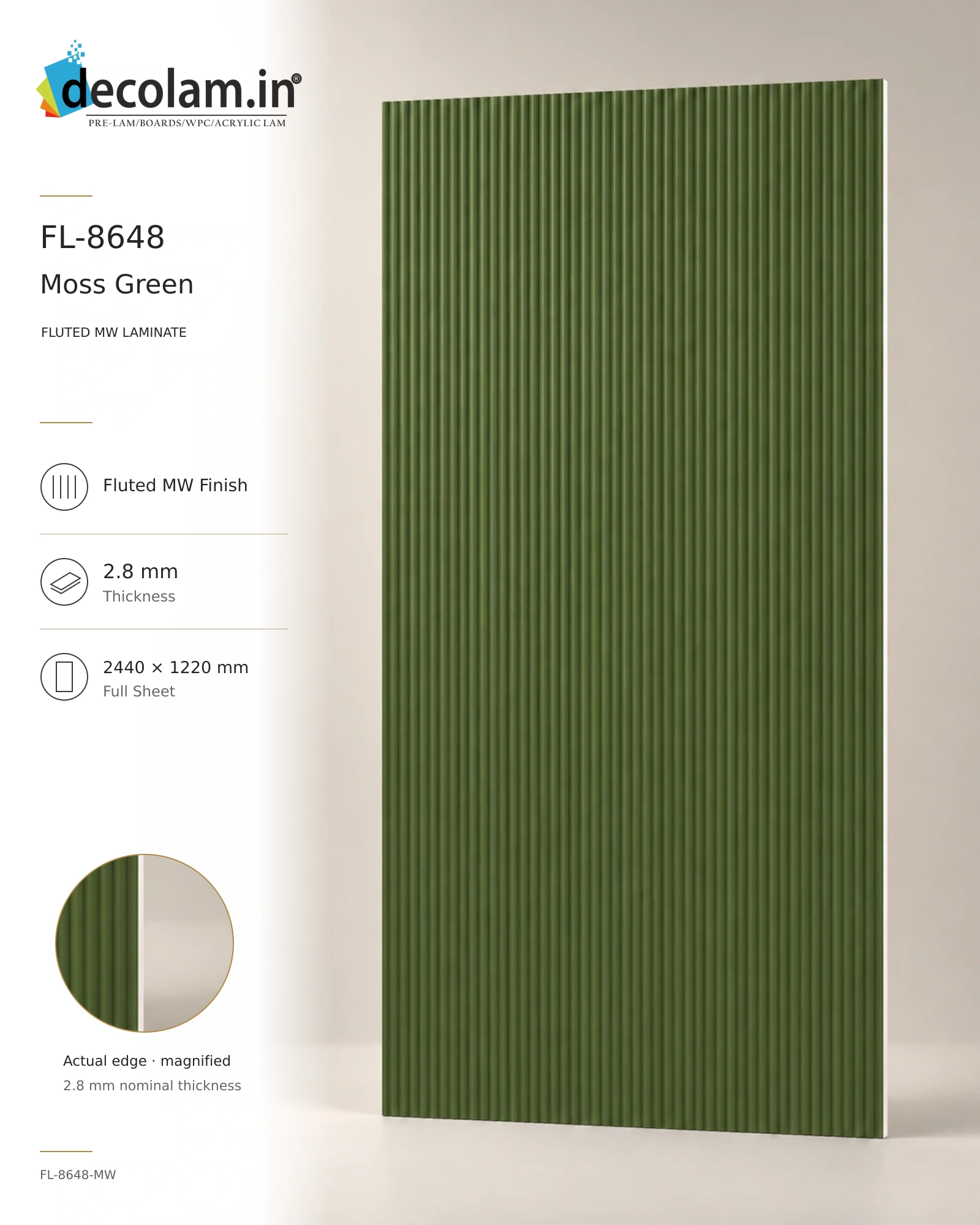 Moss Green — FL-8648-MW — 2.8 mm