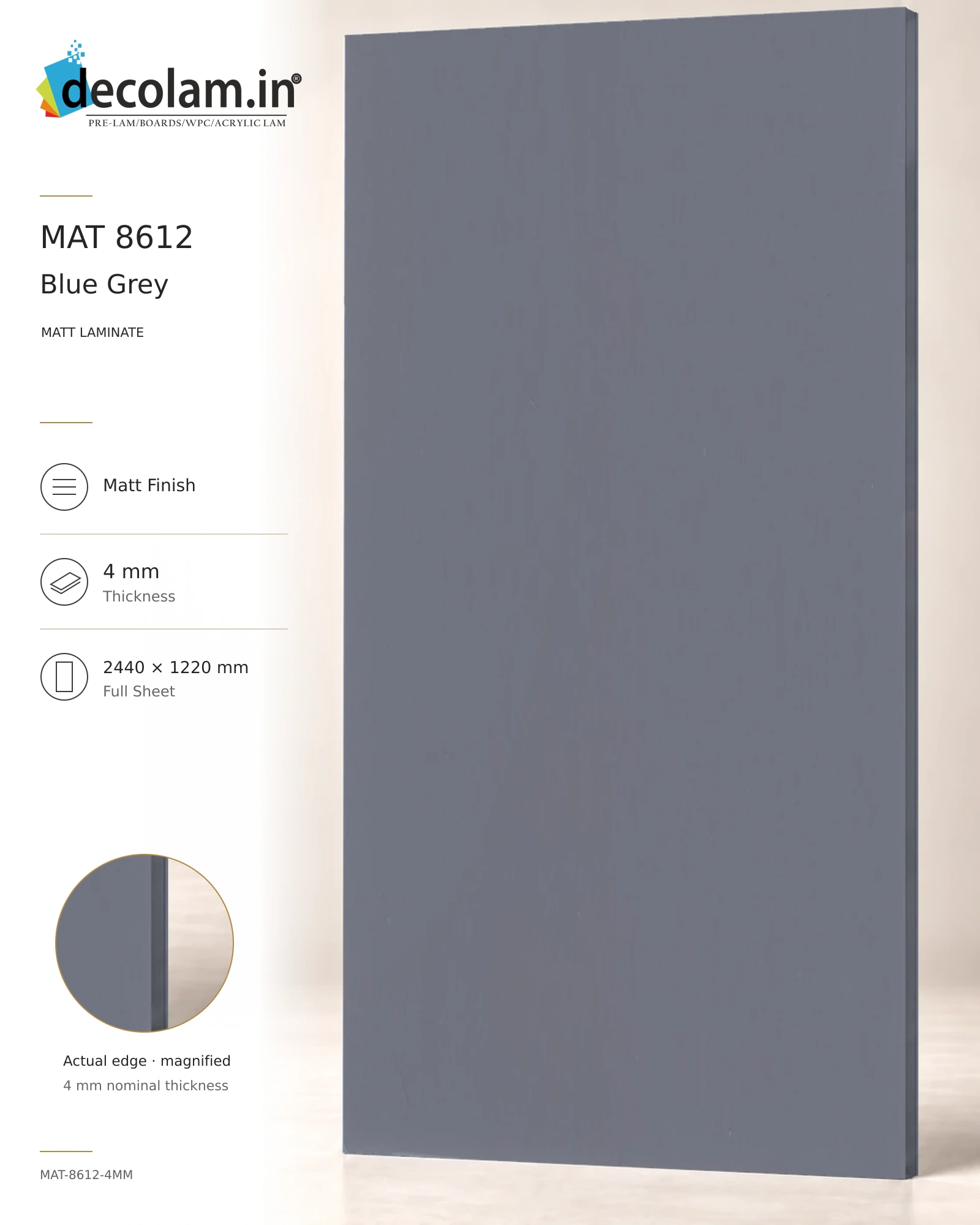 Blue Grey Matt