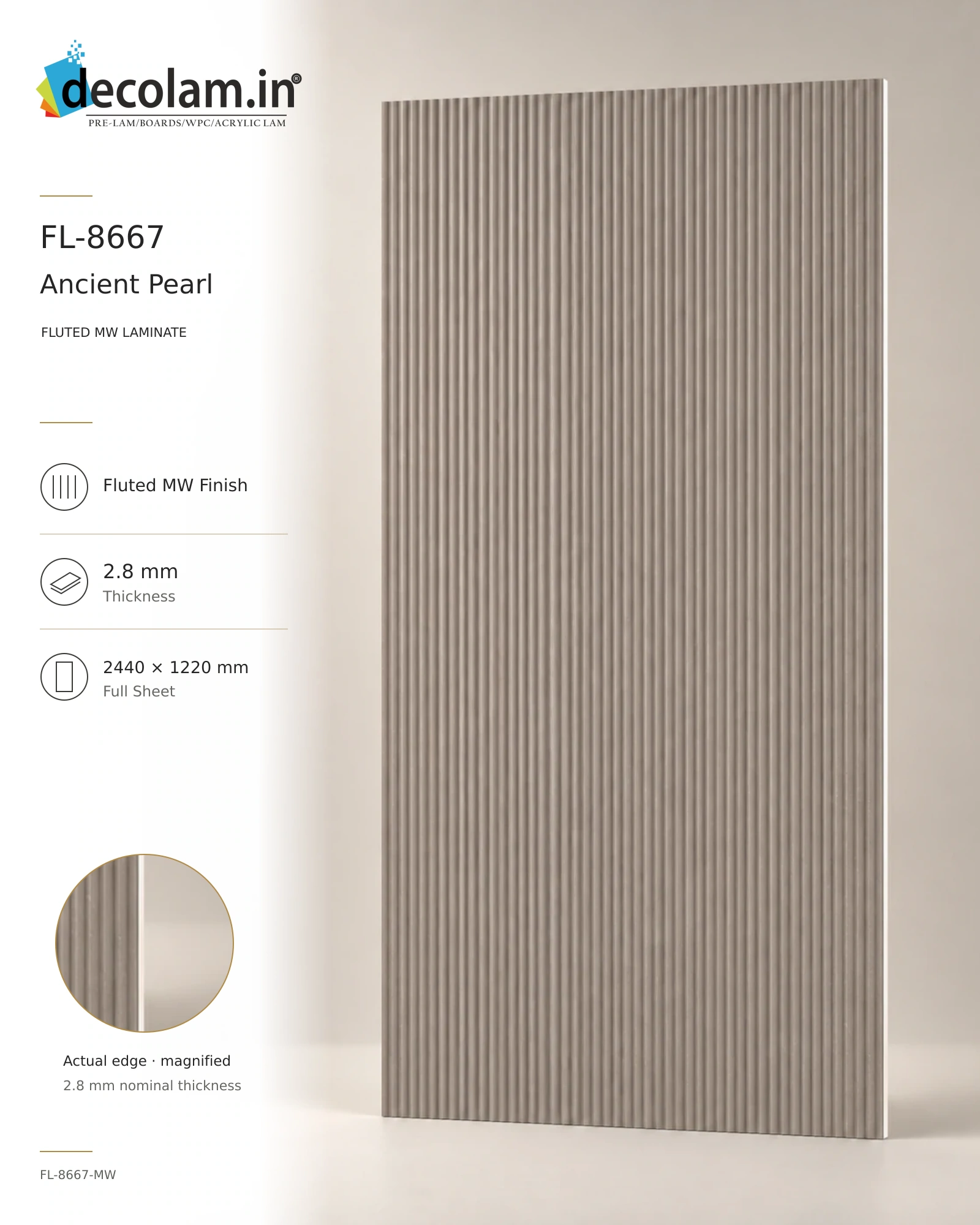Ancient Pearl Fluted