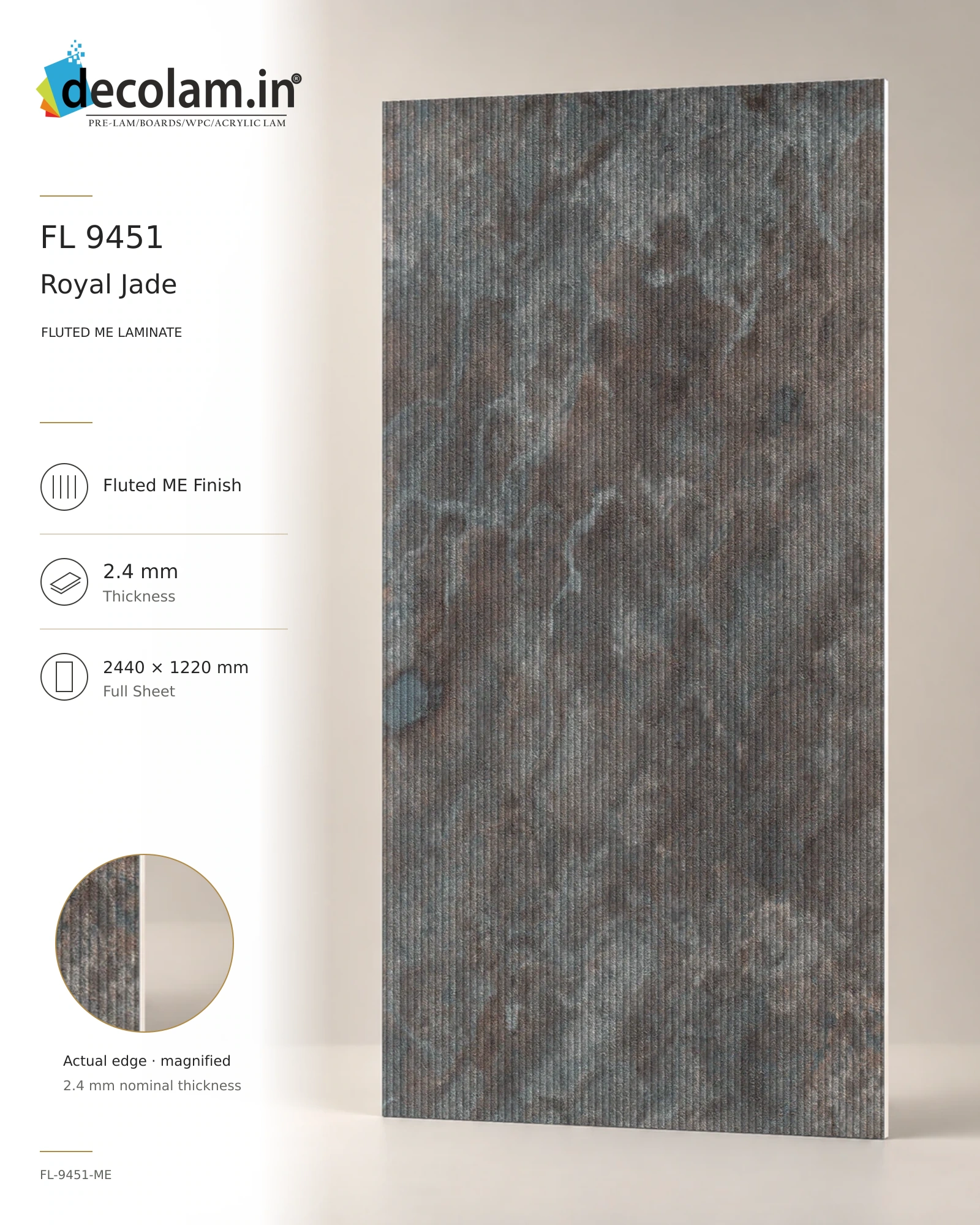 Royal Jade Fluted