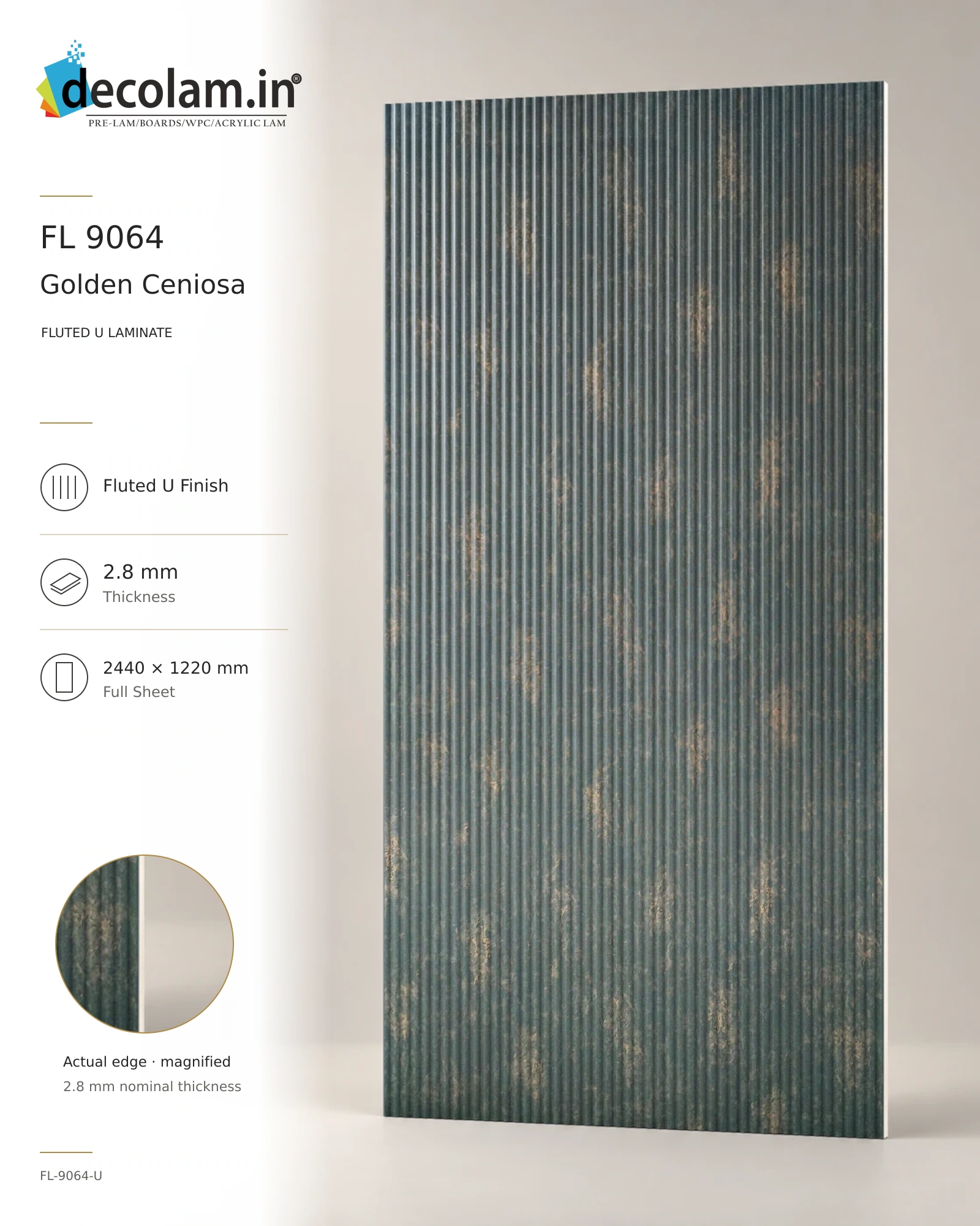 Golden Ceniosa Fluted