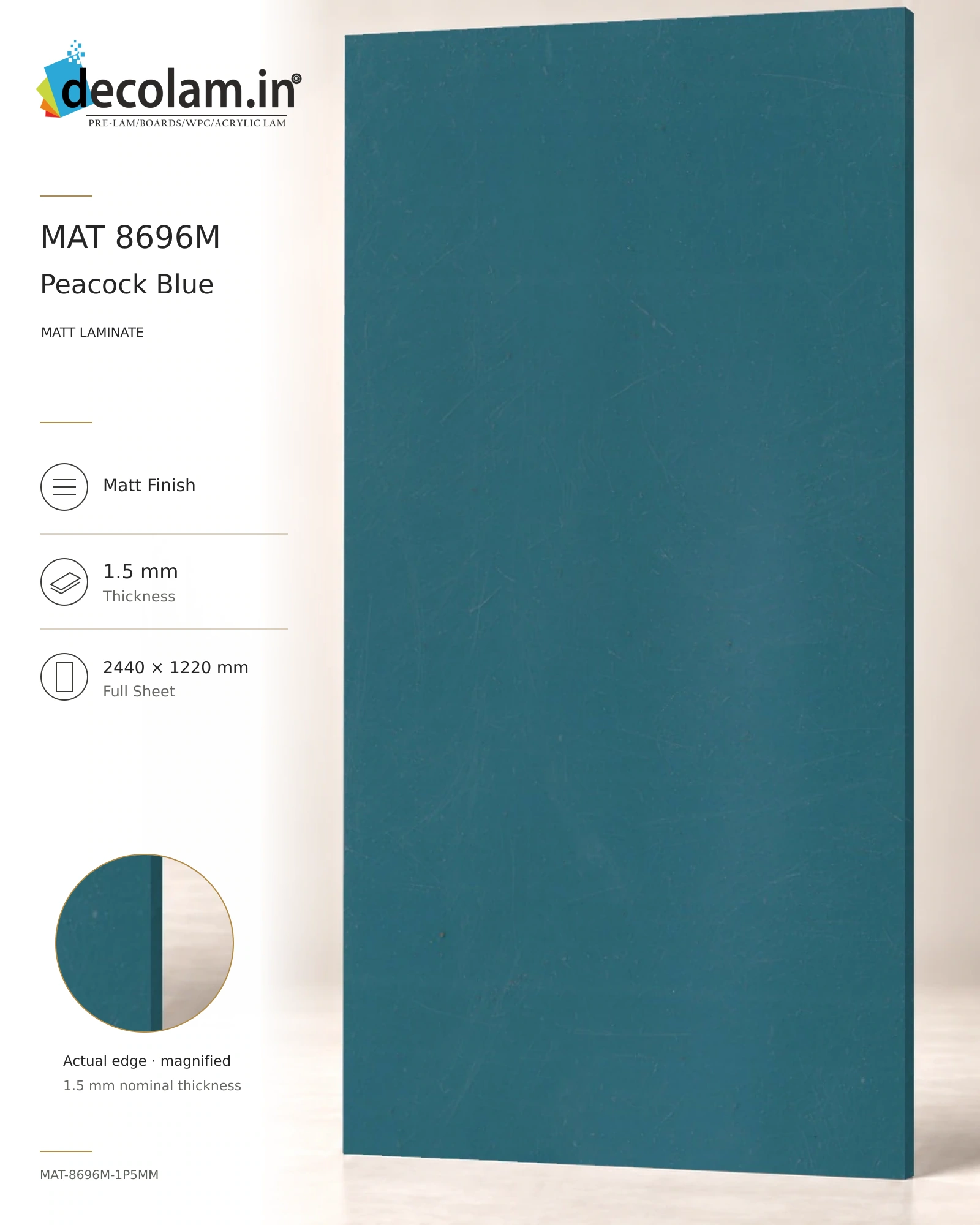 Peacock Blue Matt