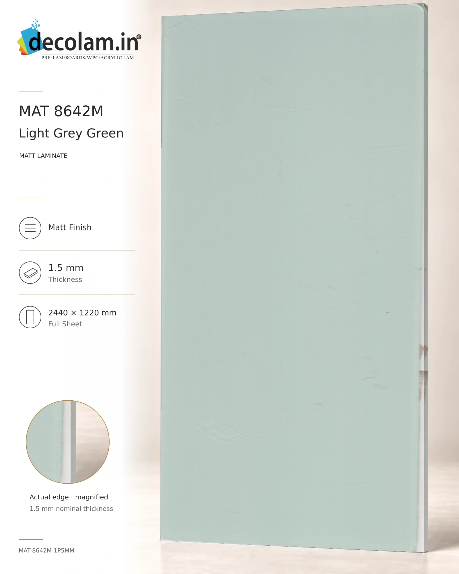 Light Grey Green Matt
