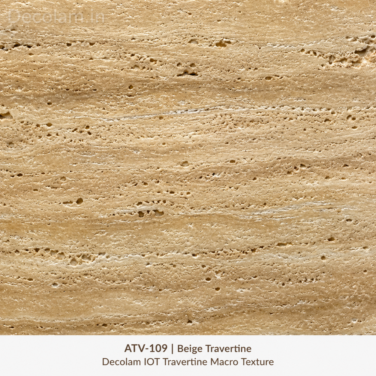 Decolam IOT Travertine ATV-109 Beige Travertine Texture image 3