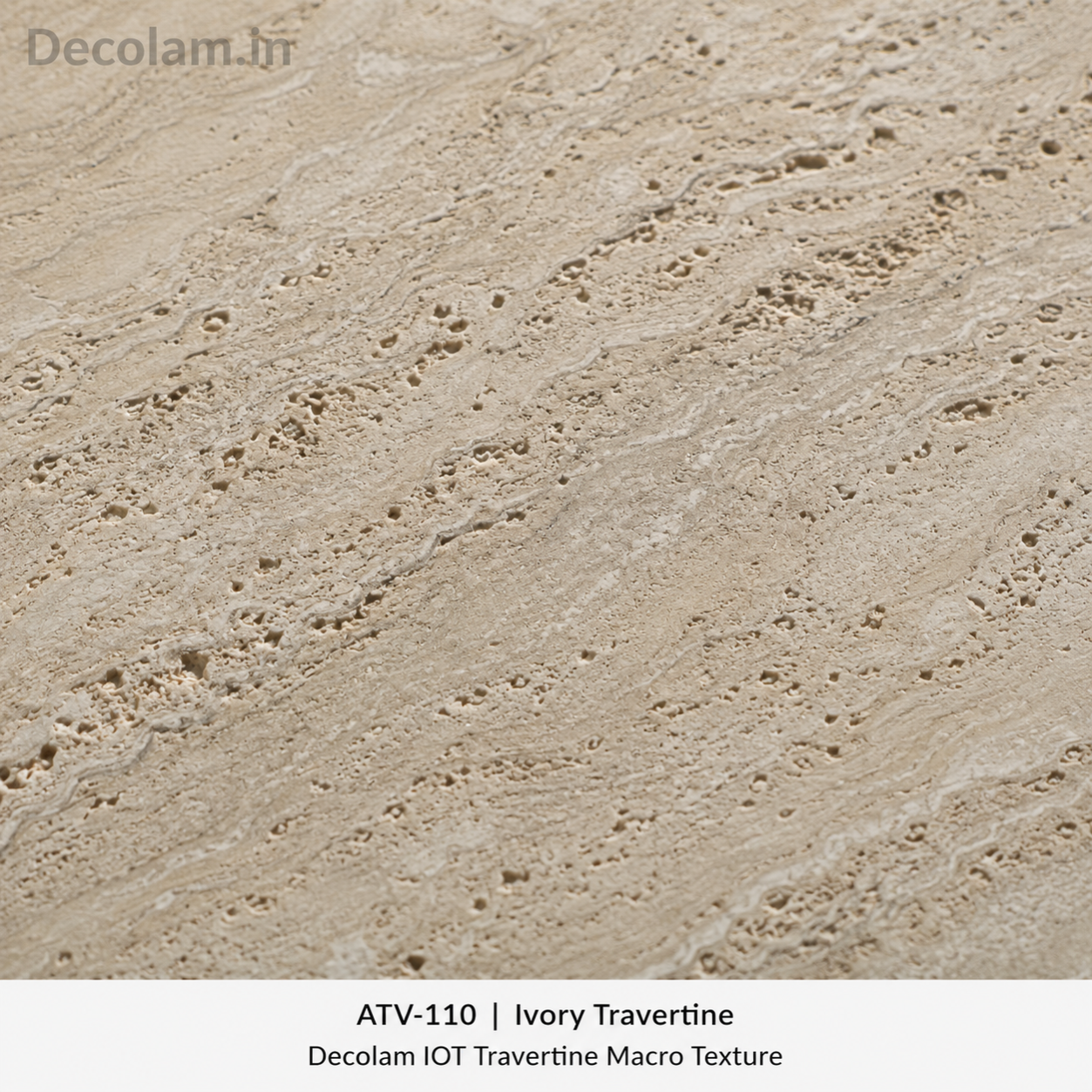 Decolam IOT Travertine ATV-110 Ivory Travertine Texture image 3