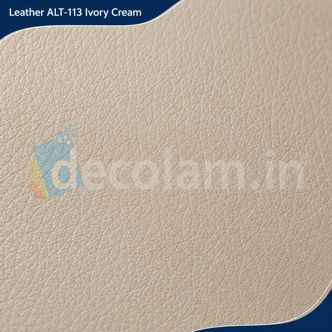 Decolam IOT Leather ALT-163 Ivory Cream Texture image 2