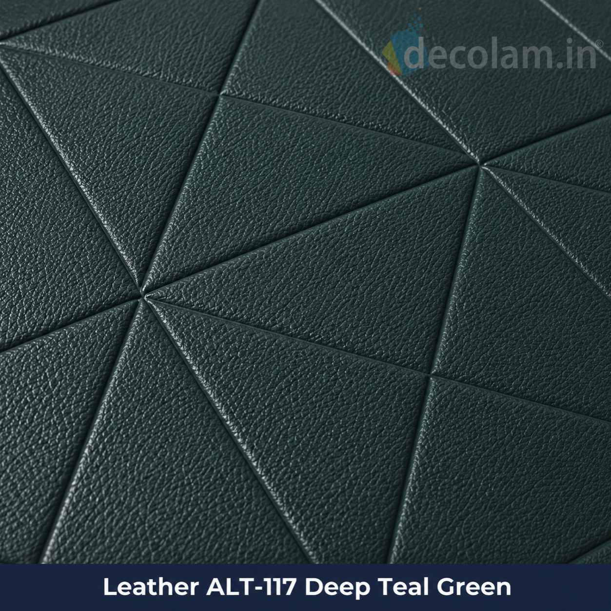 Decolam IOT Leather ALT-117 Deep Teal Green Texture image 3