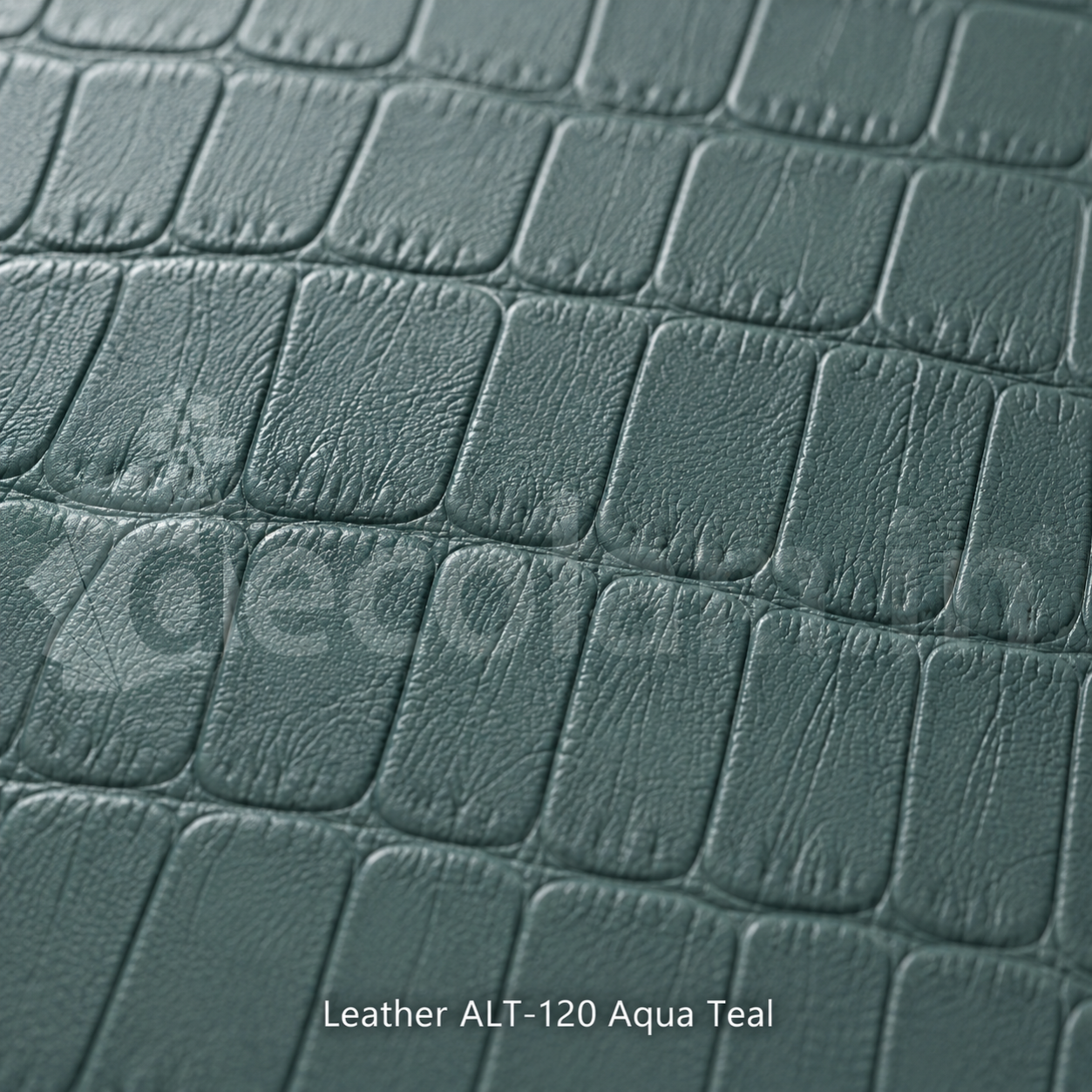 Decolam IOT Leather ALT-120 Aqua Teal Texture image 3
