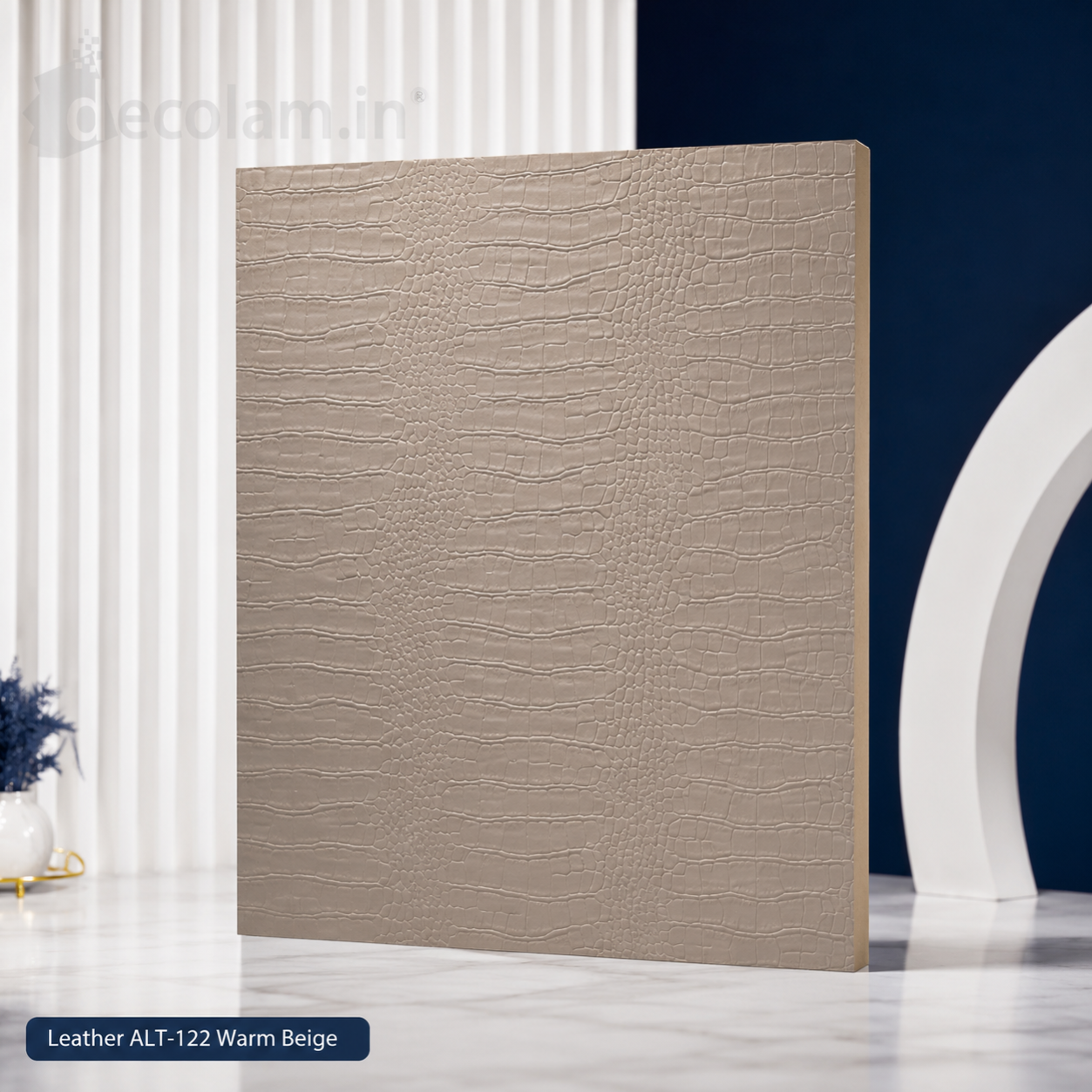 Decolam IOT Leather ALT-122 Warm Beige Texture image 1