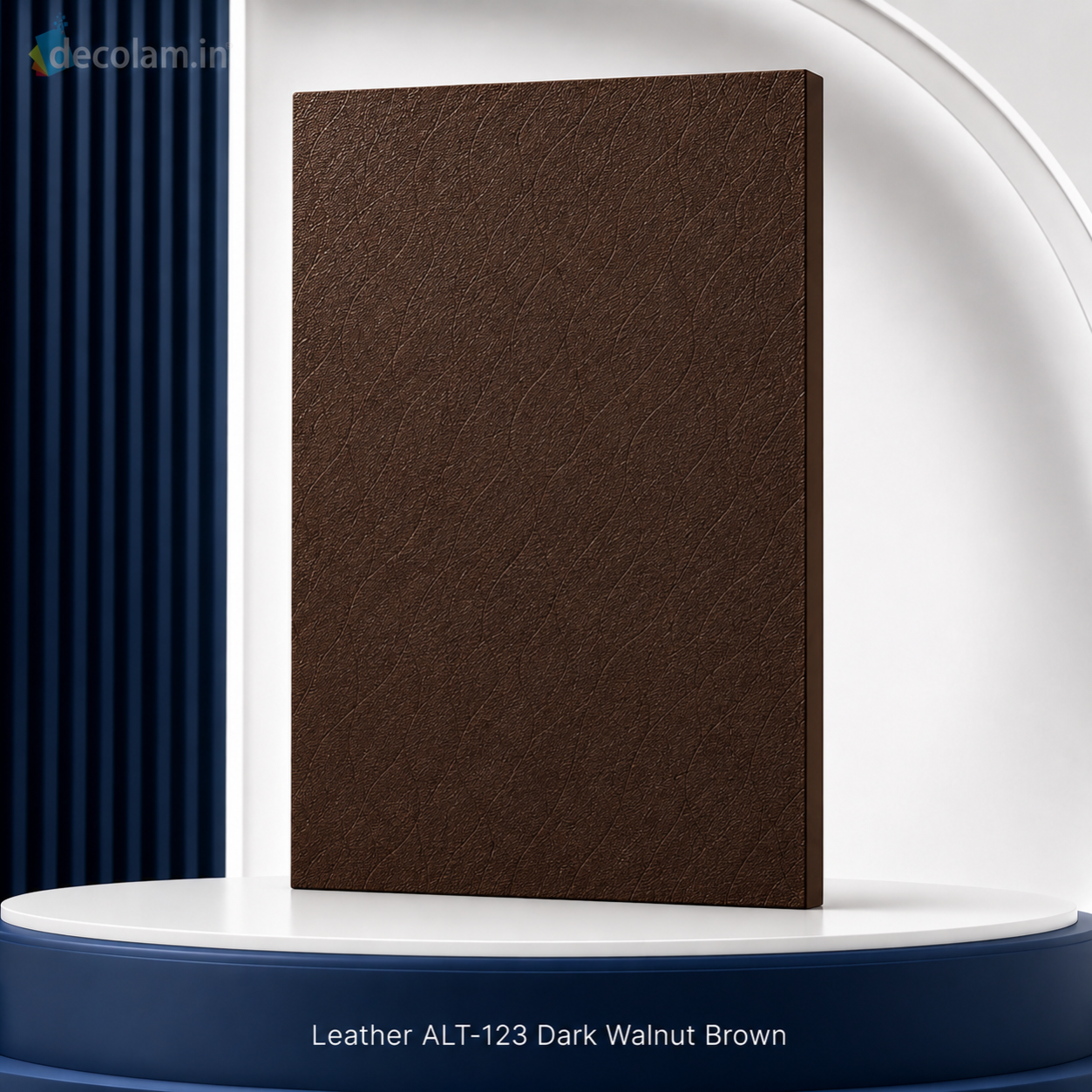 Decolam IOT Leather ALT-123 Dark Walnut Brown Texture image 1