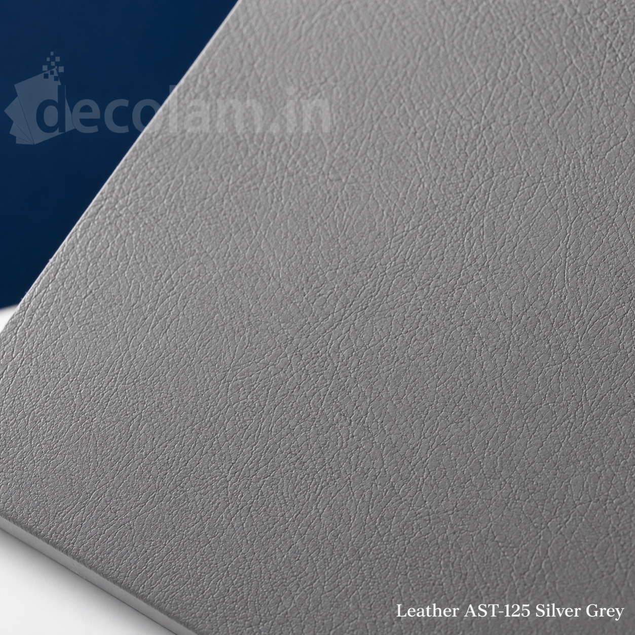 AST-125 Silver Grey Texture-Decolam IOT Leather image 3