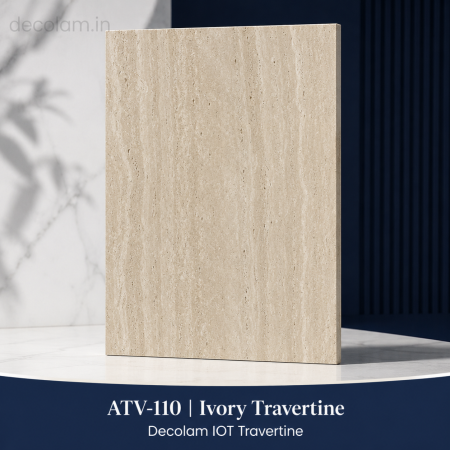 Decolam IOT Travertine ATV-110 Ivory Travertine Texture