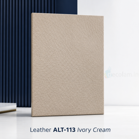 Decolam IOT Leather ALT-163 Ivory Cream Texture