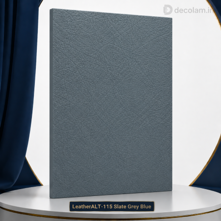 Decolam IOT Leather ALT-115 Slate Grey Blue Texture