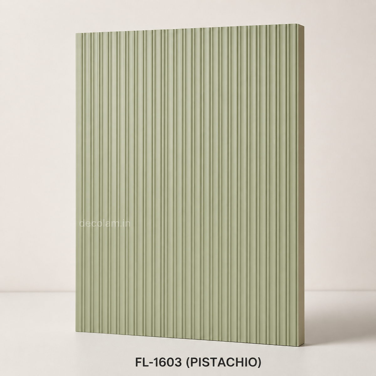 Decolam Fluted Series FL-1603 Pistachio Acrylic Laminate image 1