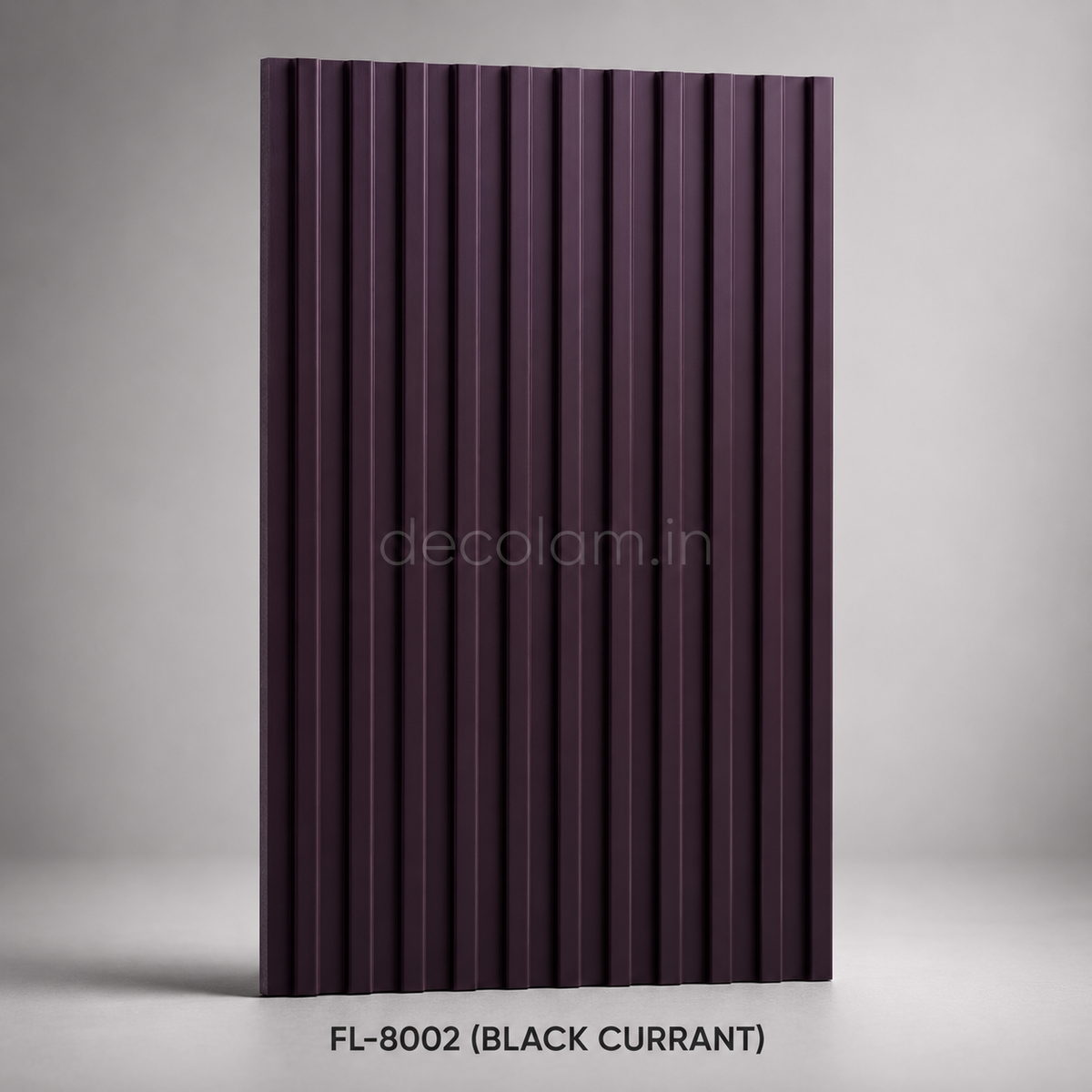 Decolam Fluted Series FL-8002 Black Currant Acrylic Laminate image 1