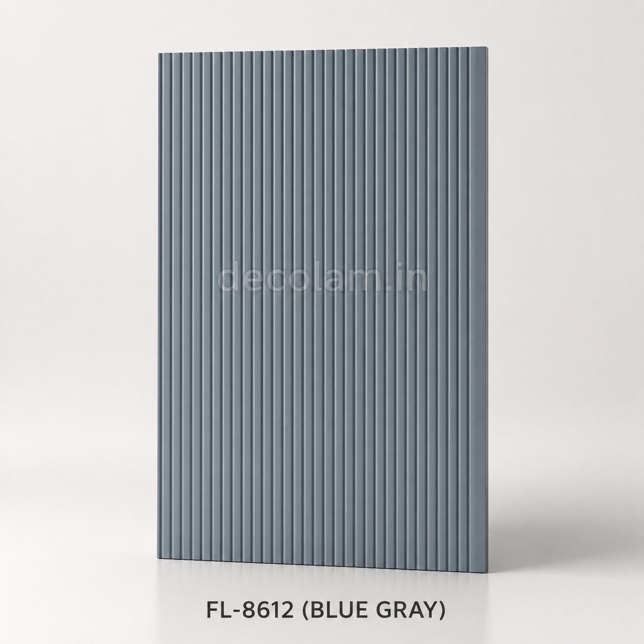 Decolam Fluted Series FL-8612 Blue Gray Acrylic Laminate