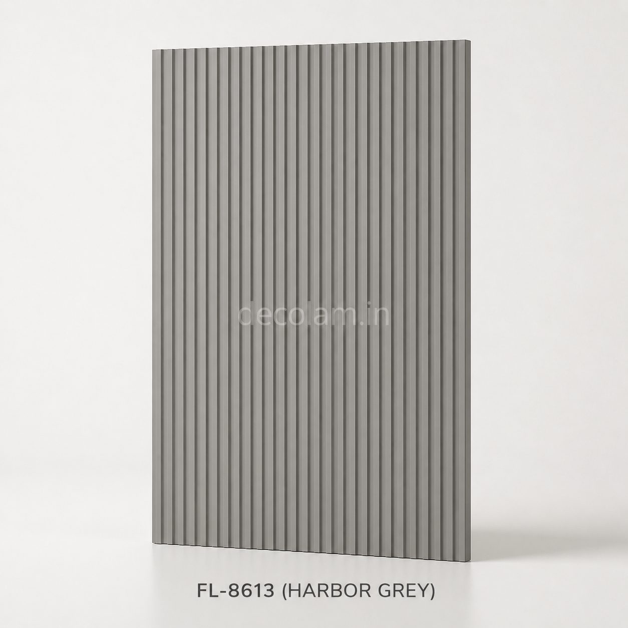 Decolam Fluted Series FL-8613 Harbor Grey Acrylic Laminate