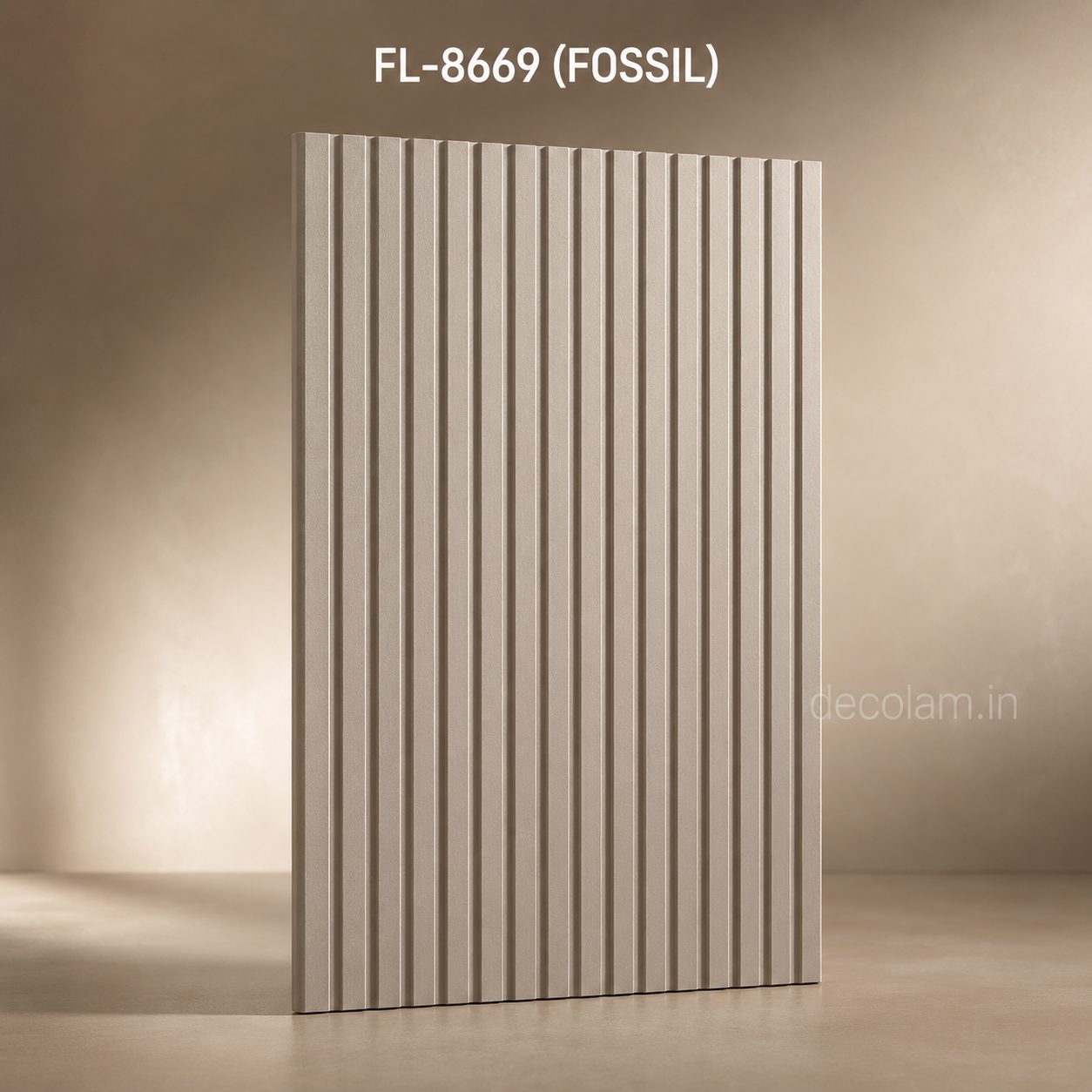 Decolam Fluted Series FL-8669 Fossil Acrylic Laminate image 1