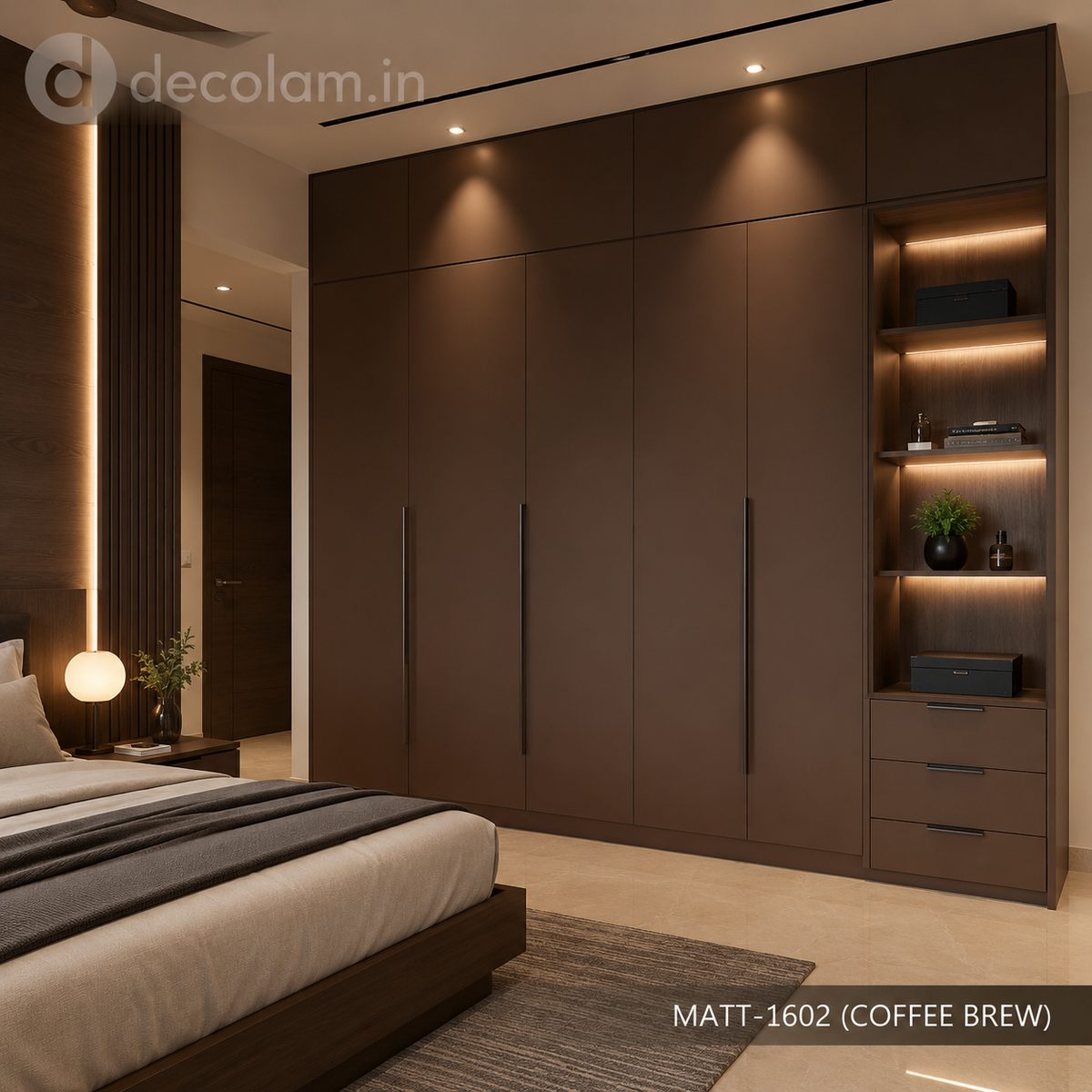 Decolam Matte Series MATT-1602 Coffee Brew Acrylic Laminate image 2
