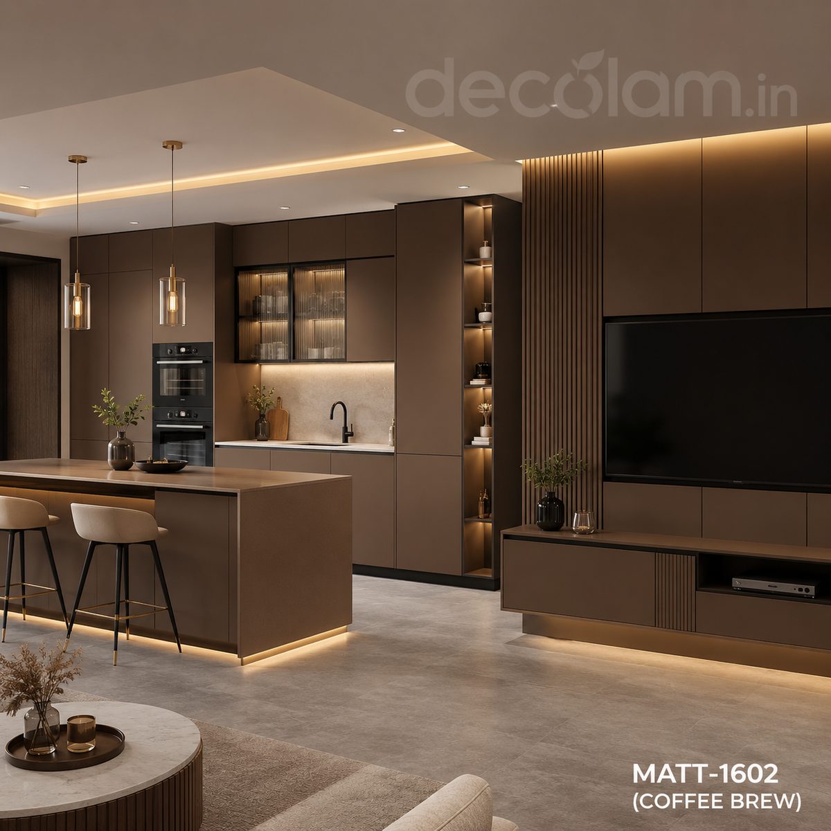 Decolam Matte Series MATT-1602 Coffee Brew Acrylic Laminate image 3