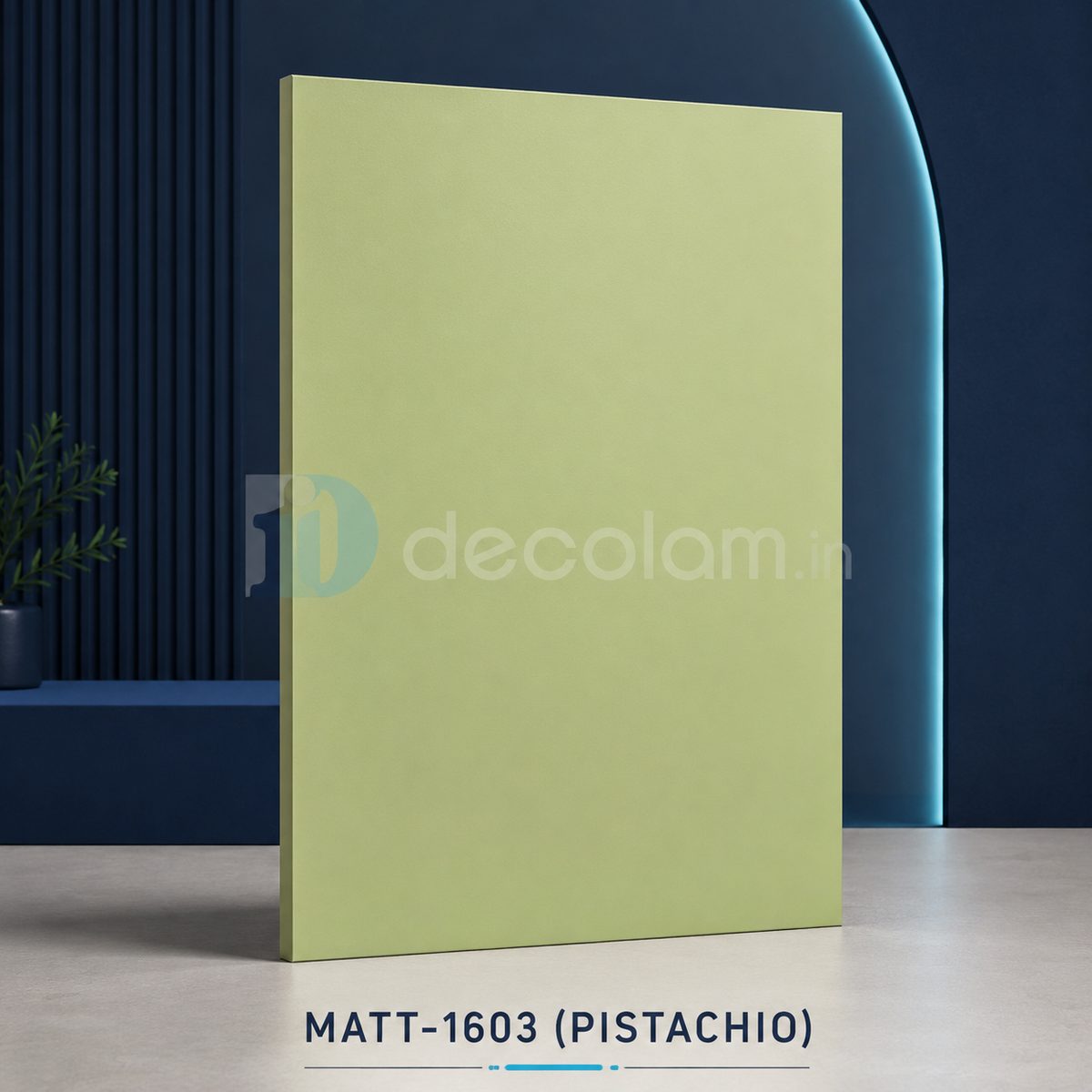 Decolam Matte Series MATT-1603 Pistachio Acrylic Laminate image 1