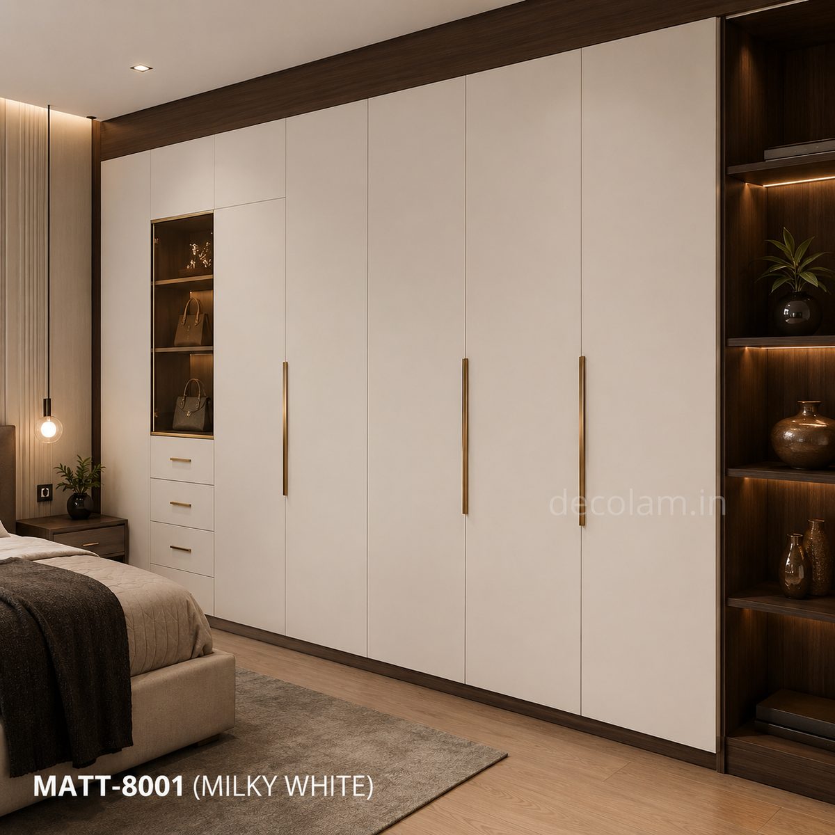 Decolam Matte Series MATT-8001 Milky White Acrylic Laminate image 2