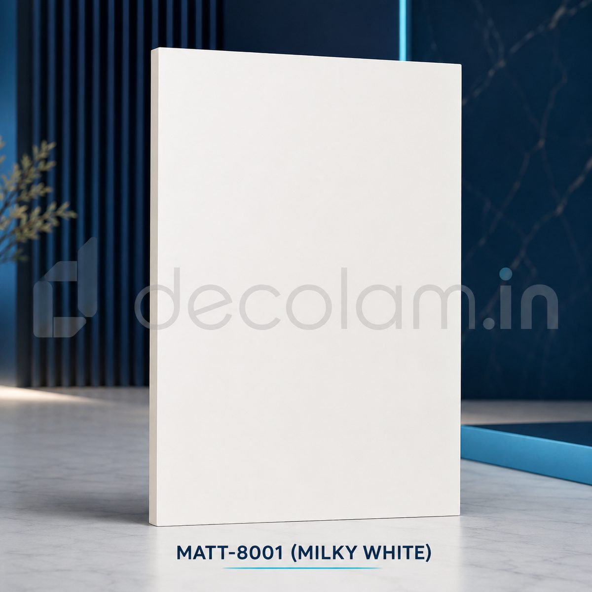 Decolam Matte Series MATT-8001 Milky White Acrylic Laminate image 1