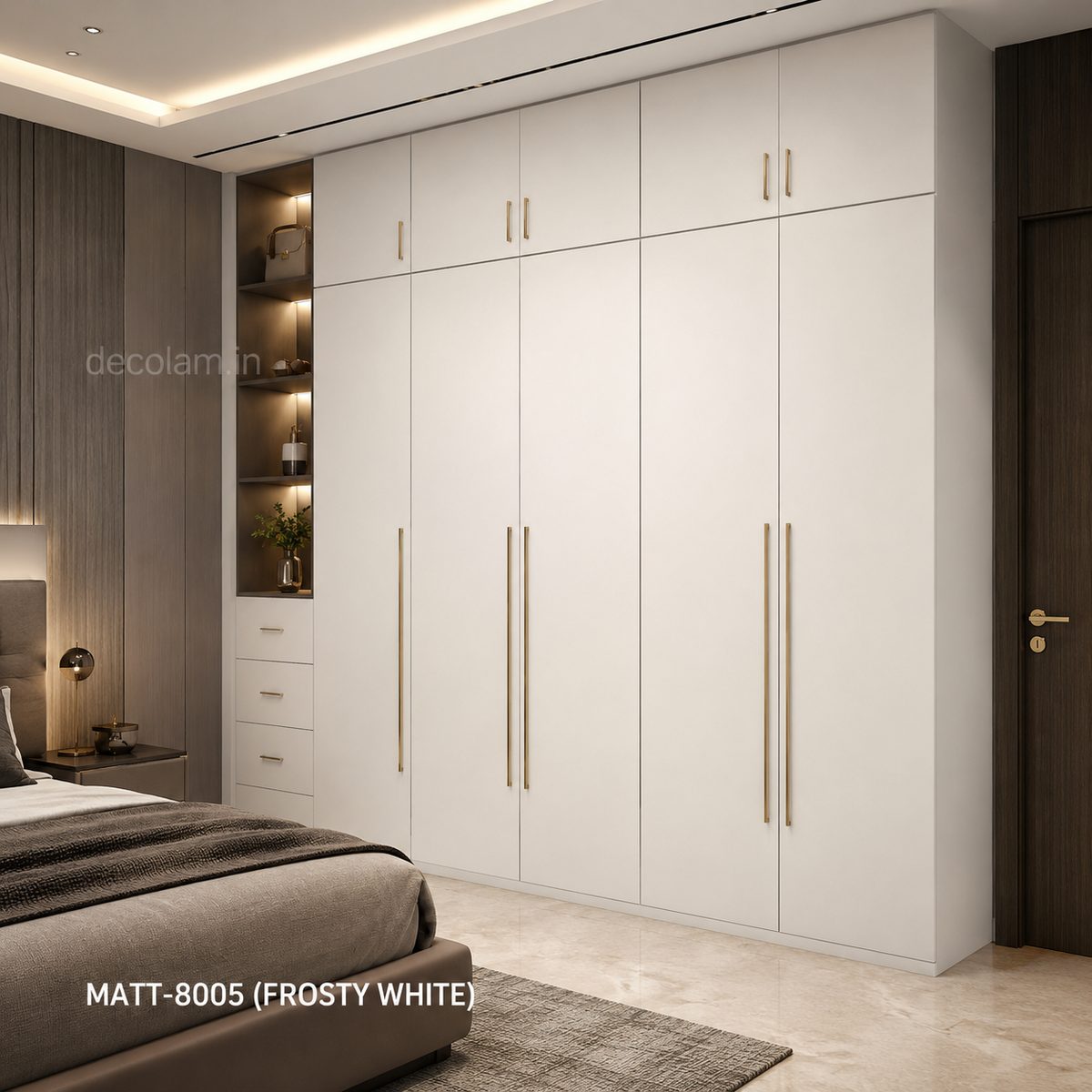 Decolam Matte Series MATT-8005 Frosty White Acrylic Laminate image 2