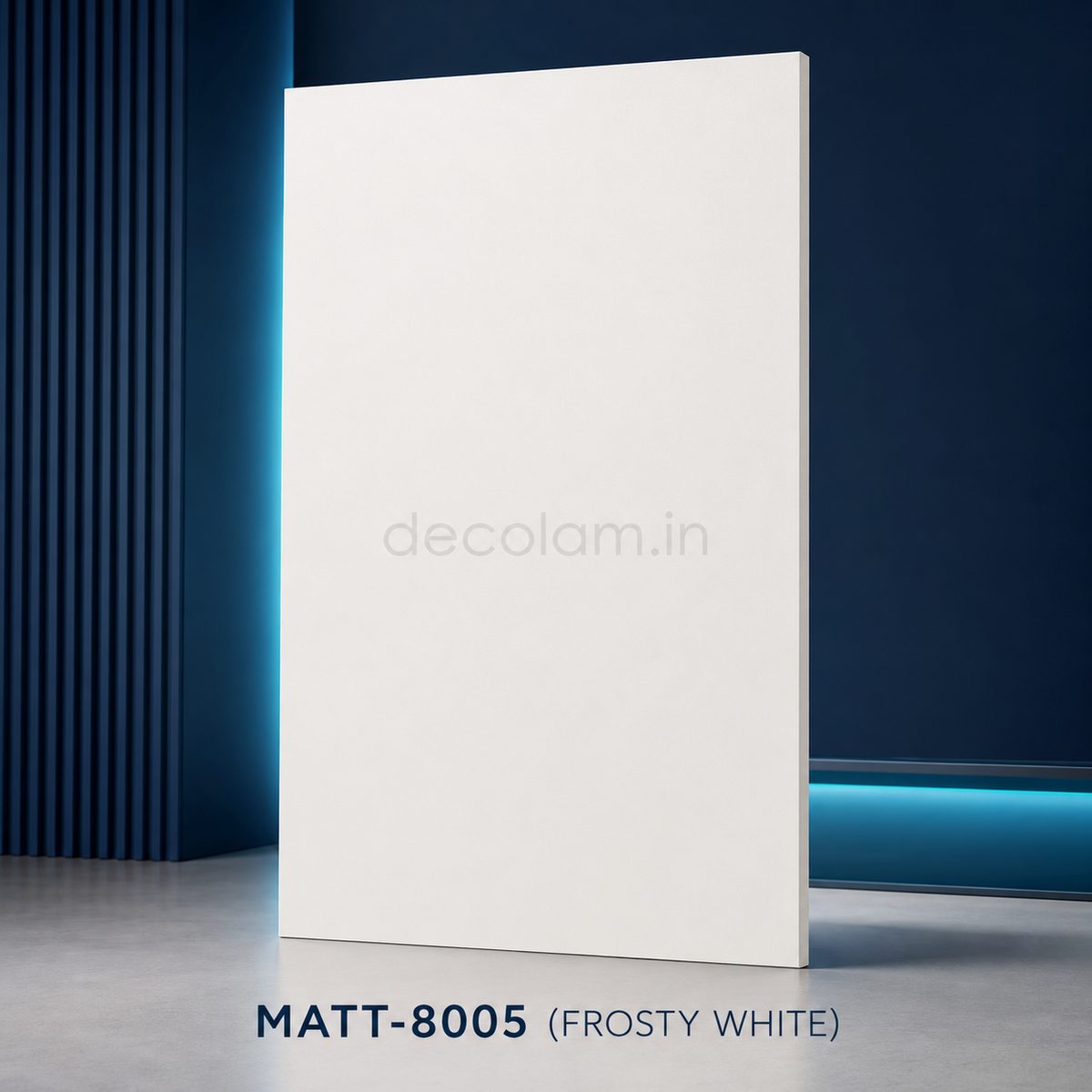 Decolam Matte Series MATT-8005 Frosty White Acrylic Laminate image 1