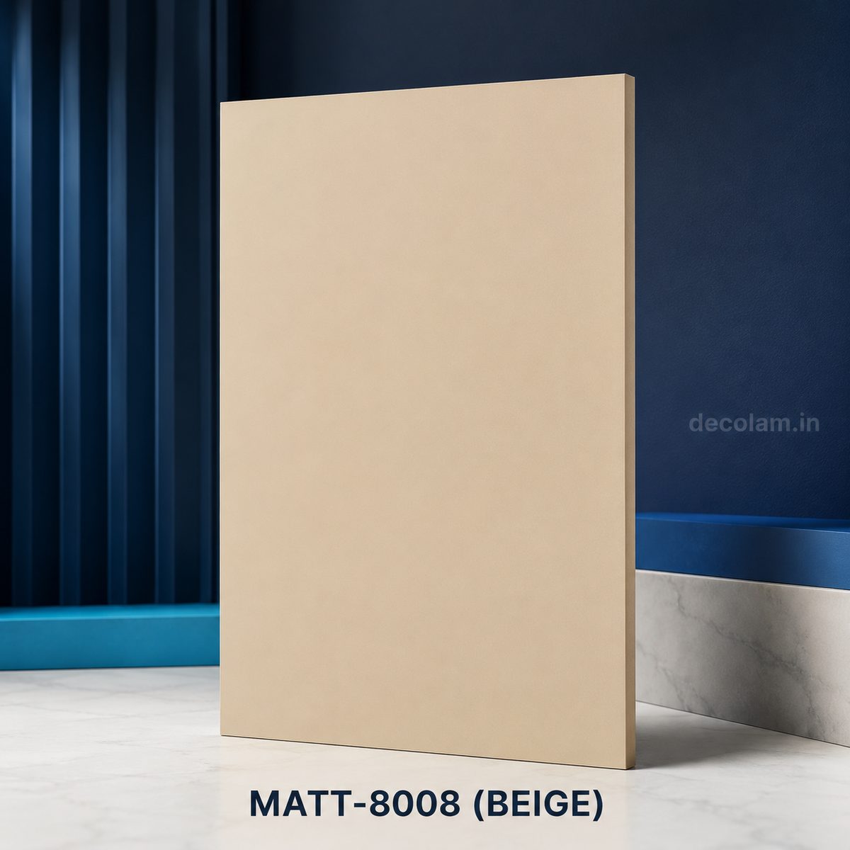 Decolam Matte Series MATT-8008 Beige Acrylic Laminate image 1