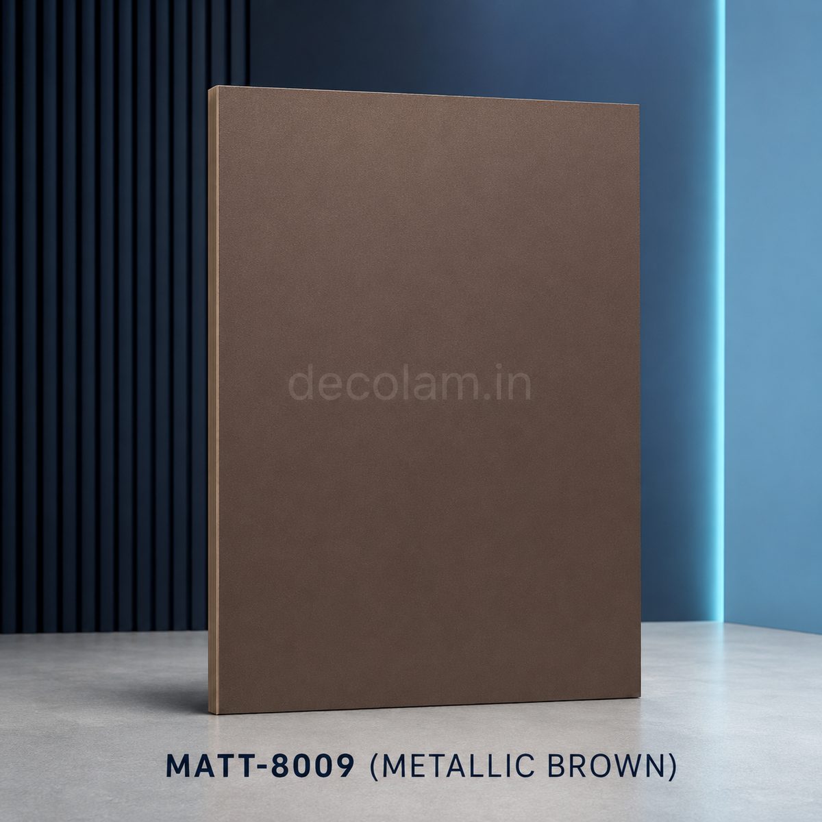 Decolam Matte Series MATT-8009 Metallic Brown Acrylic Laminate image 1