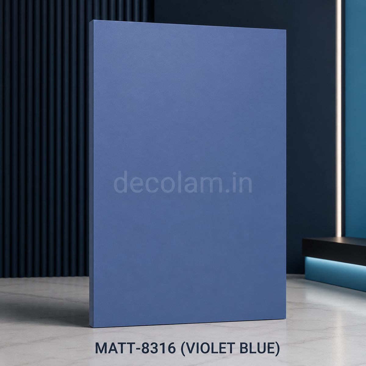 Decolam Matte Series MATT-8316 Violet Blue Acrylic Laminate image 1