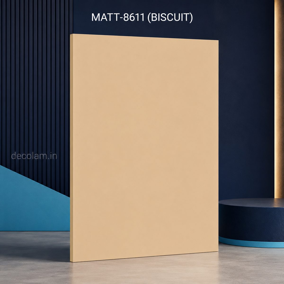 Decolam Matte Series MATT-8611 Biscuit Acrylic Laminate image 1