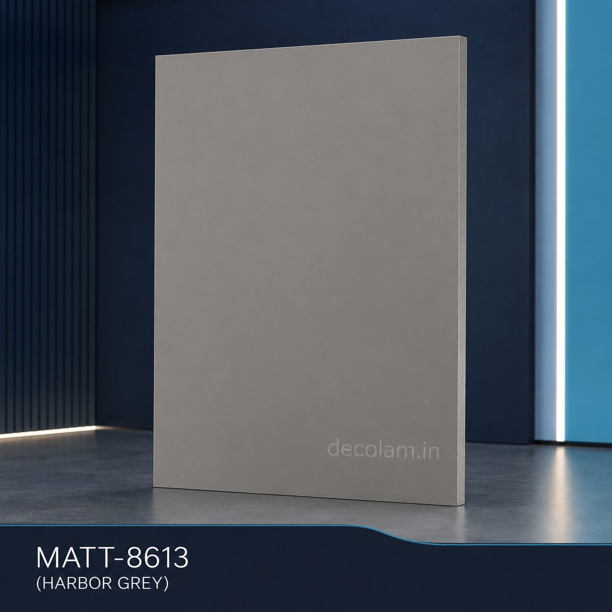 Decolam Matte Series MATT-8613 Harbor Grey Acrylic Laminate image 1