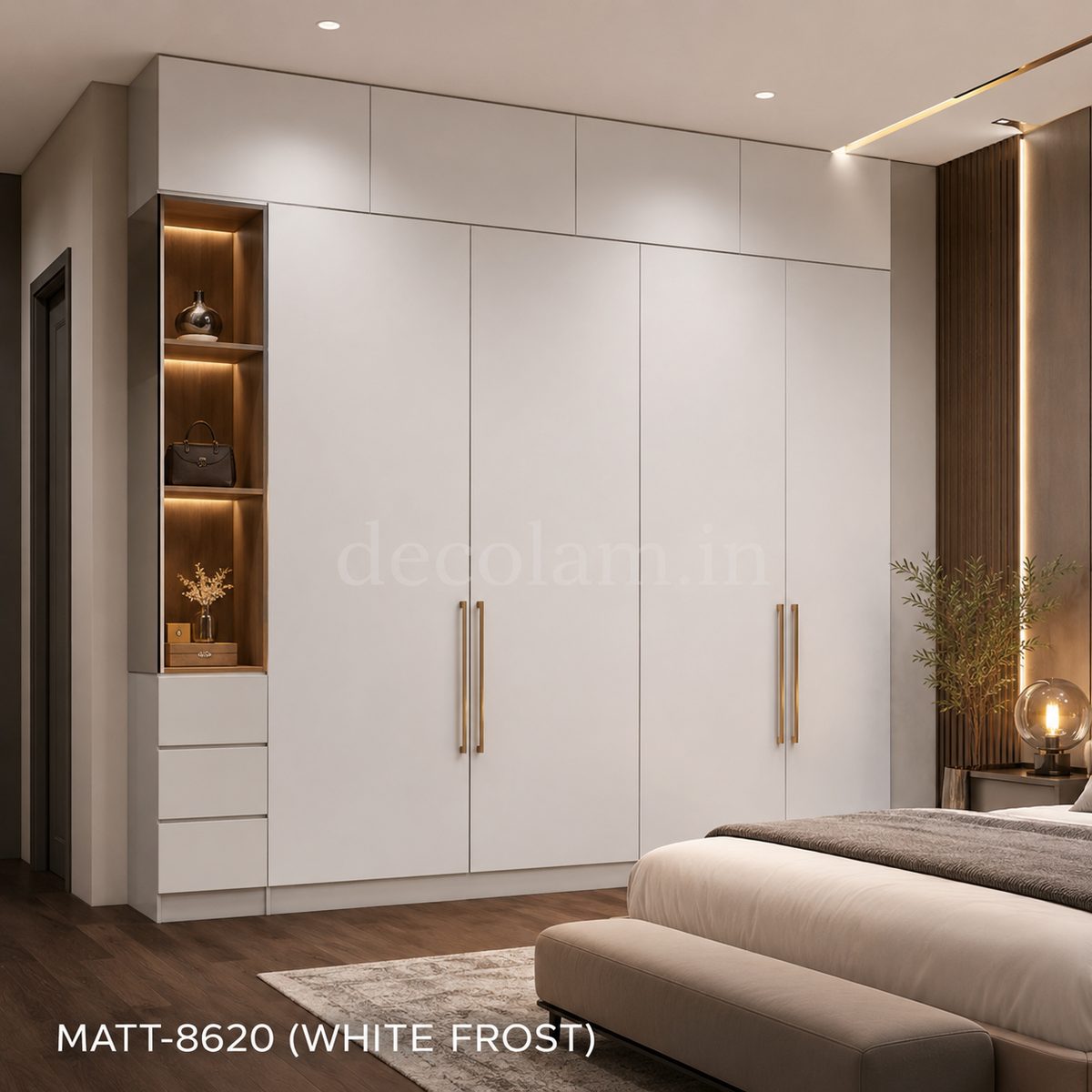 Decolam Matte Series MATT-8620 White Frost Acrylic Laminate image 2